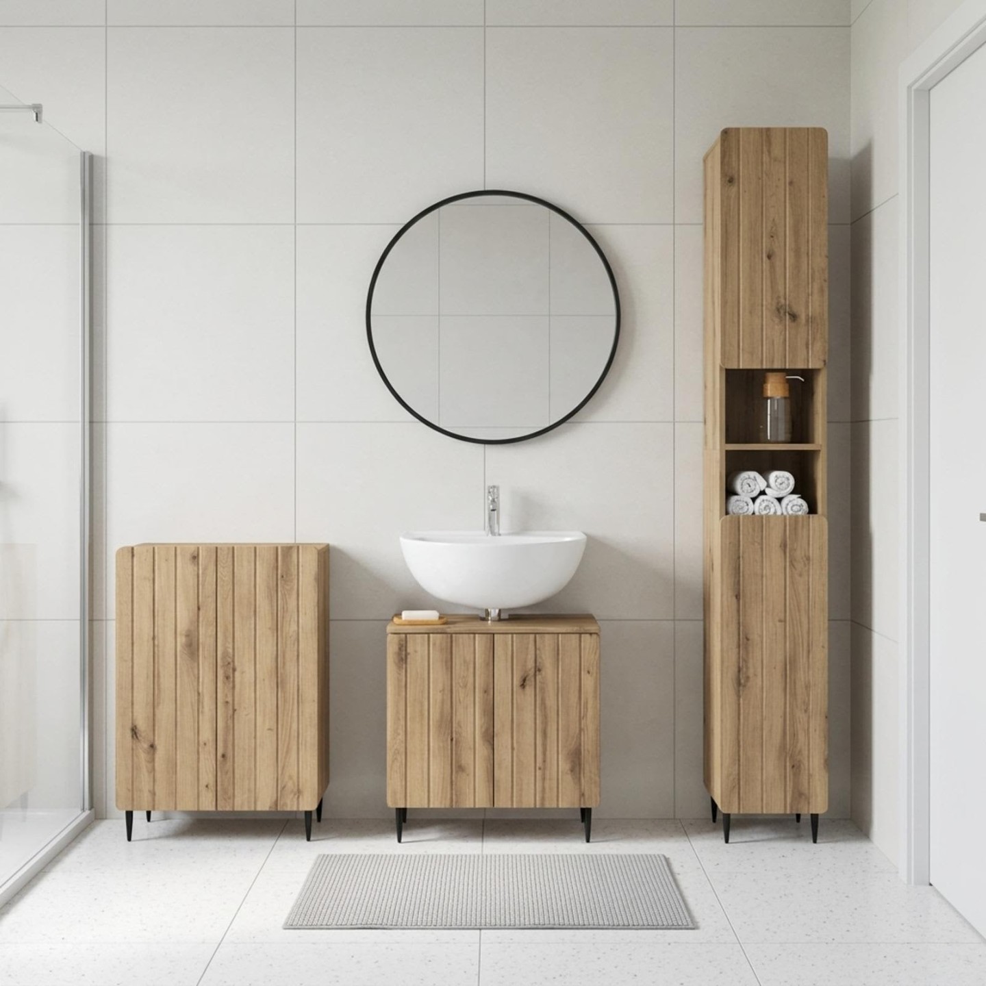 Ensemble de meuble de salle de bain 3 pièces ZWOLLE