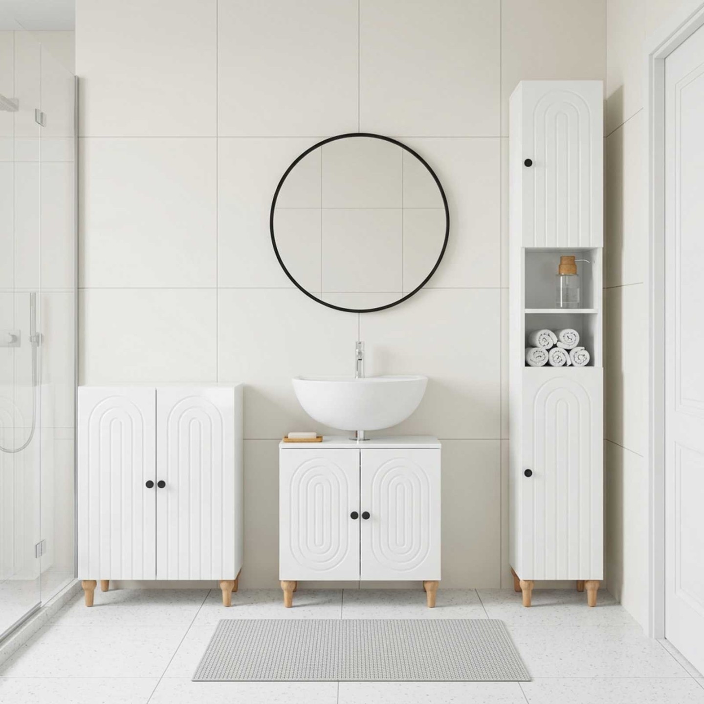 Ensemble de meuble de salle de bain 3 pièces ALKMAAR