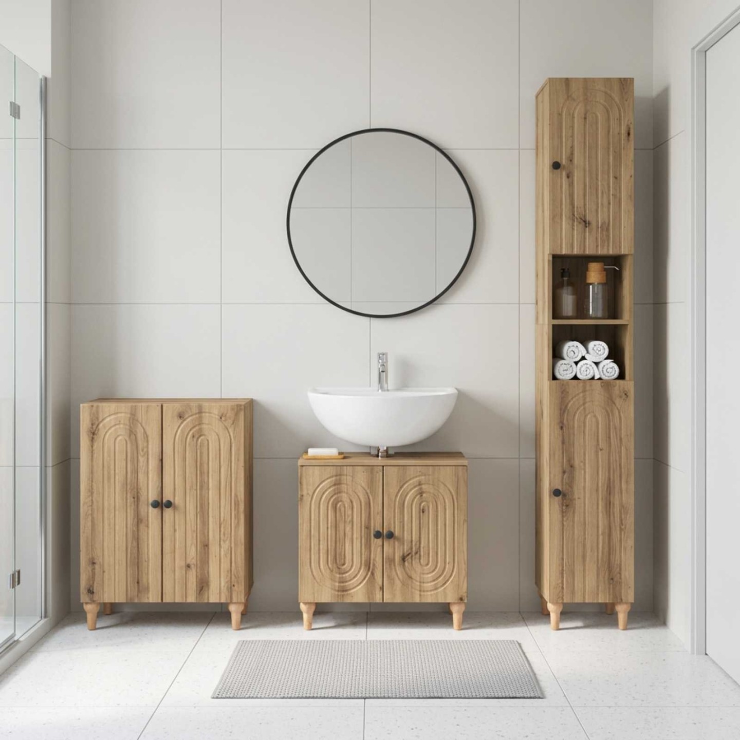 Ensemble de meuble de salle de bain 3 pièces ALKMAAR