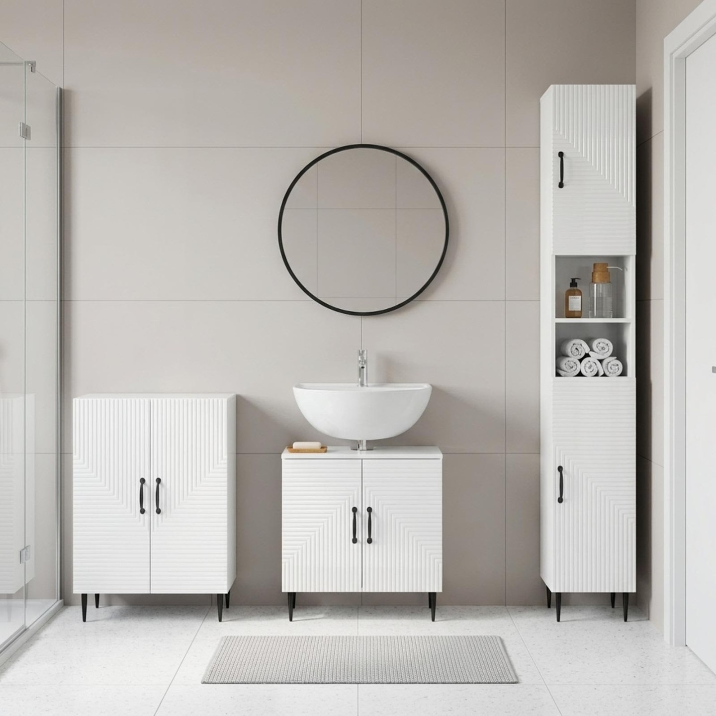 Ensemble de meuble de salle de bain 3 pièces HAARLEM