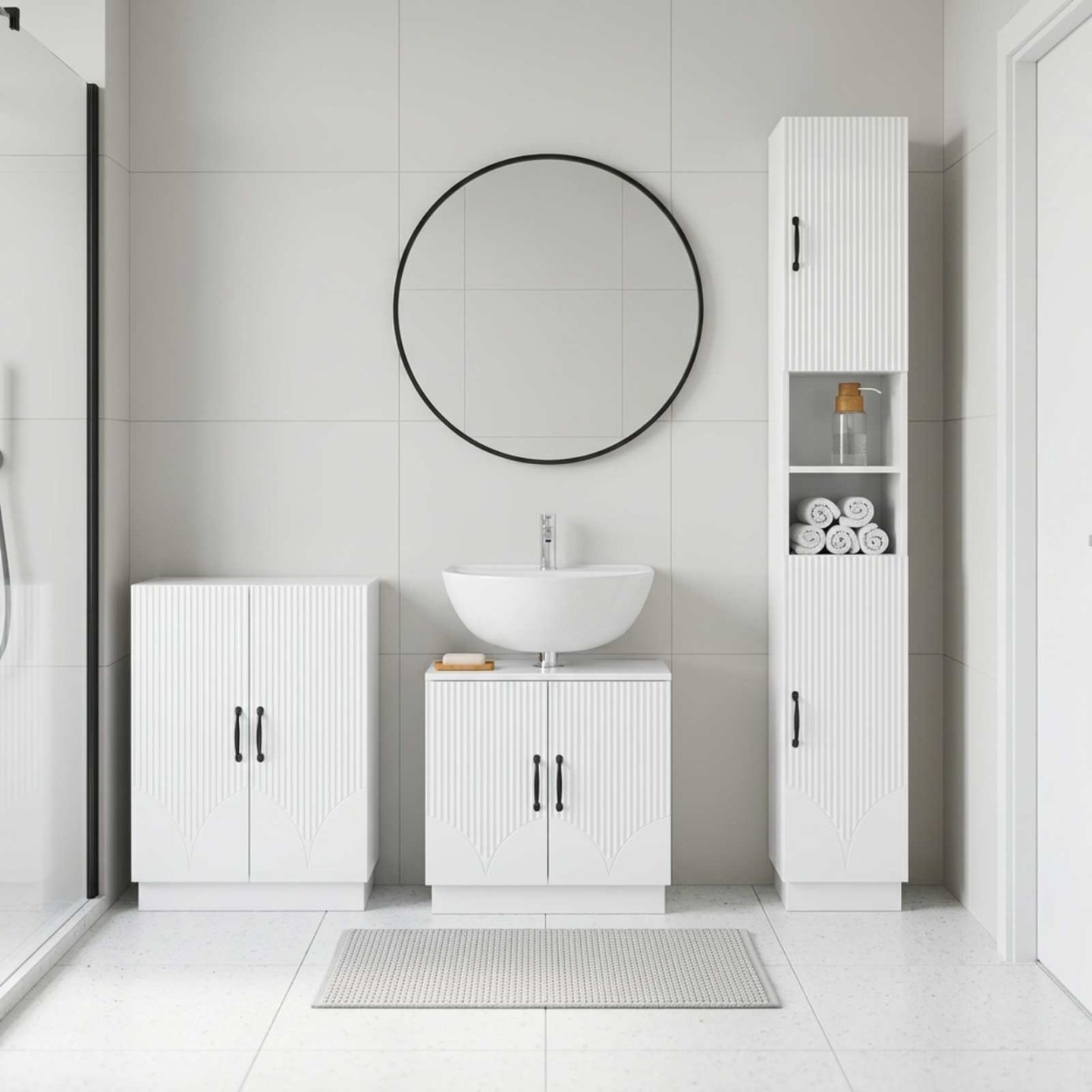 Ensemble de meuble de salle de bain 3 pièces HOORN