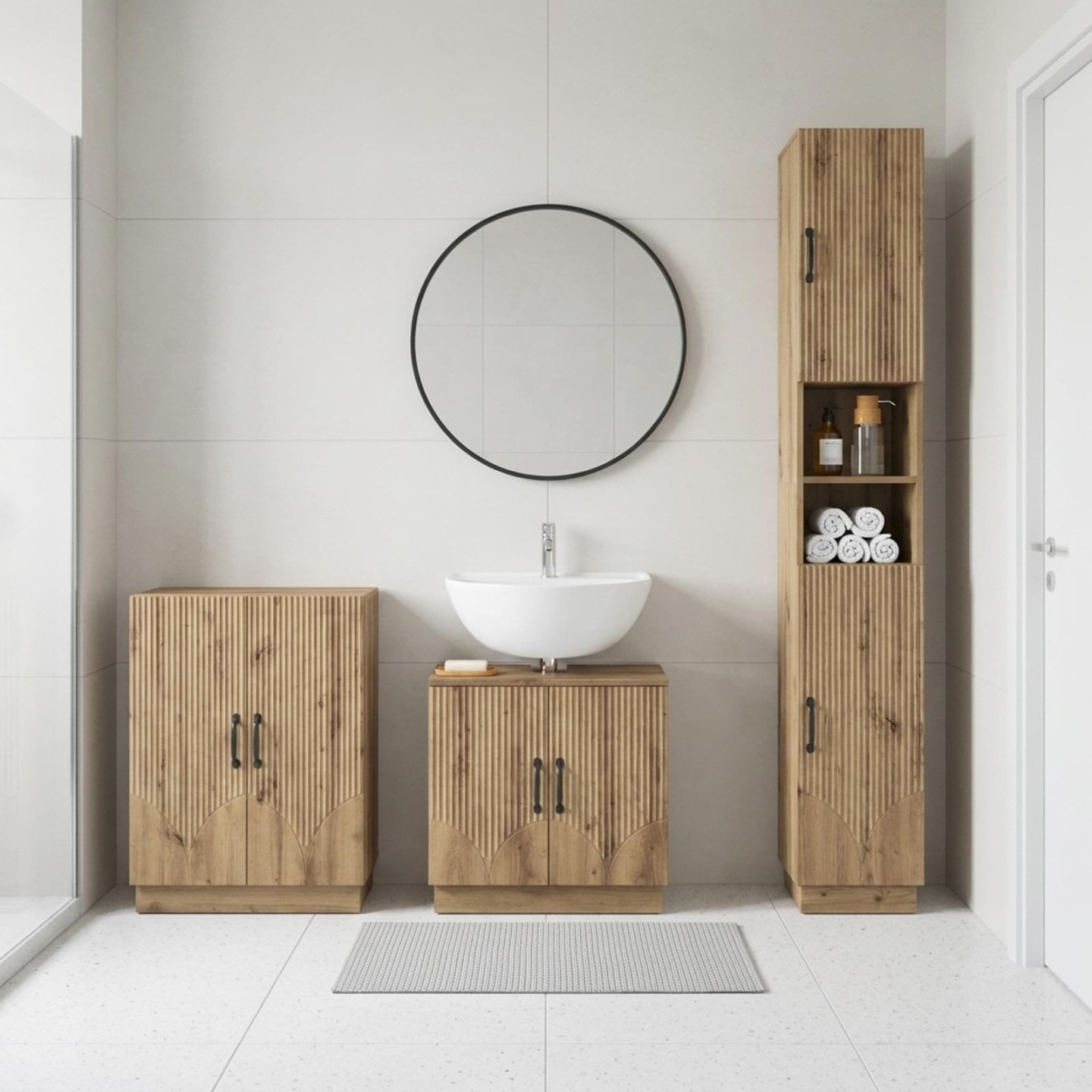 Ensemble de meuble de salle de bain 3 pièces HOORN