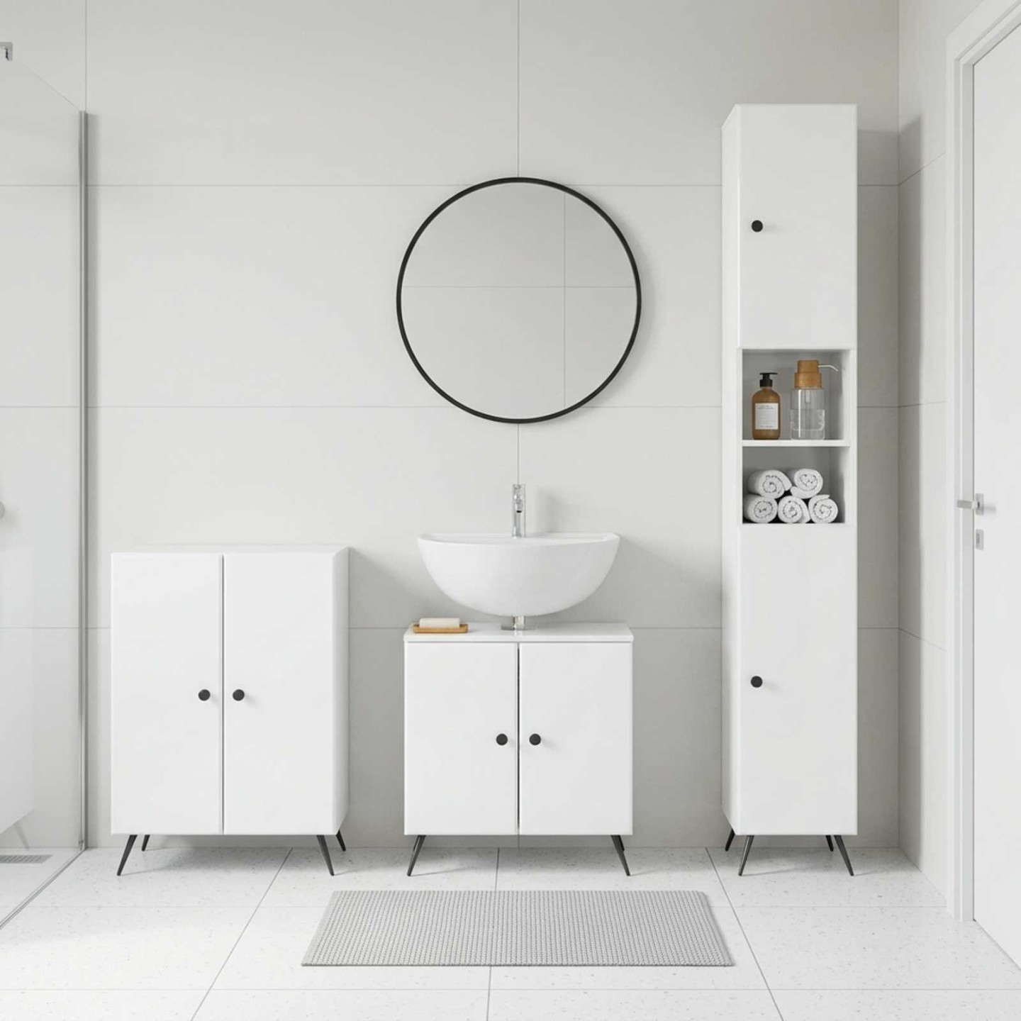 Ensemble de meuble de salle de bain 3 pièces BREDA