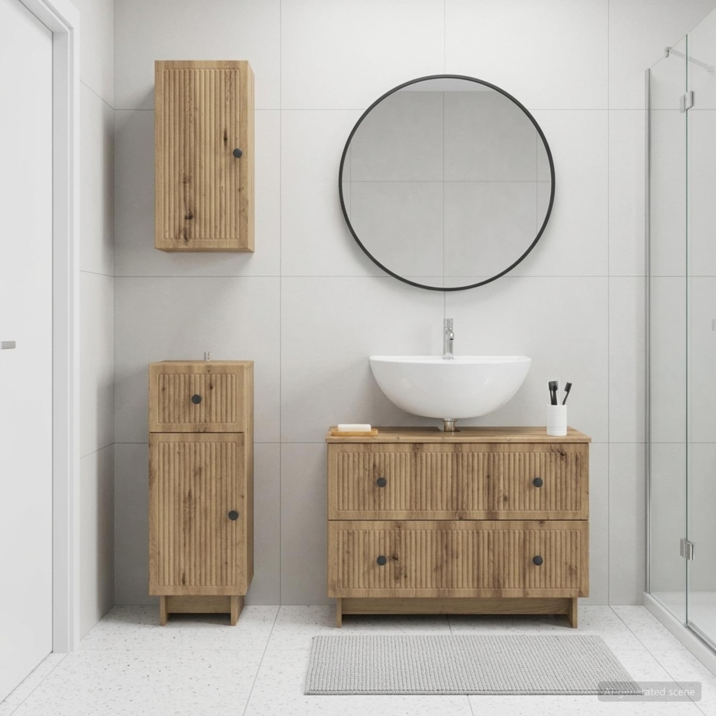 Ensemble de meuble de salle de bain 3 pièces EDE