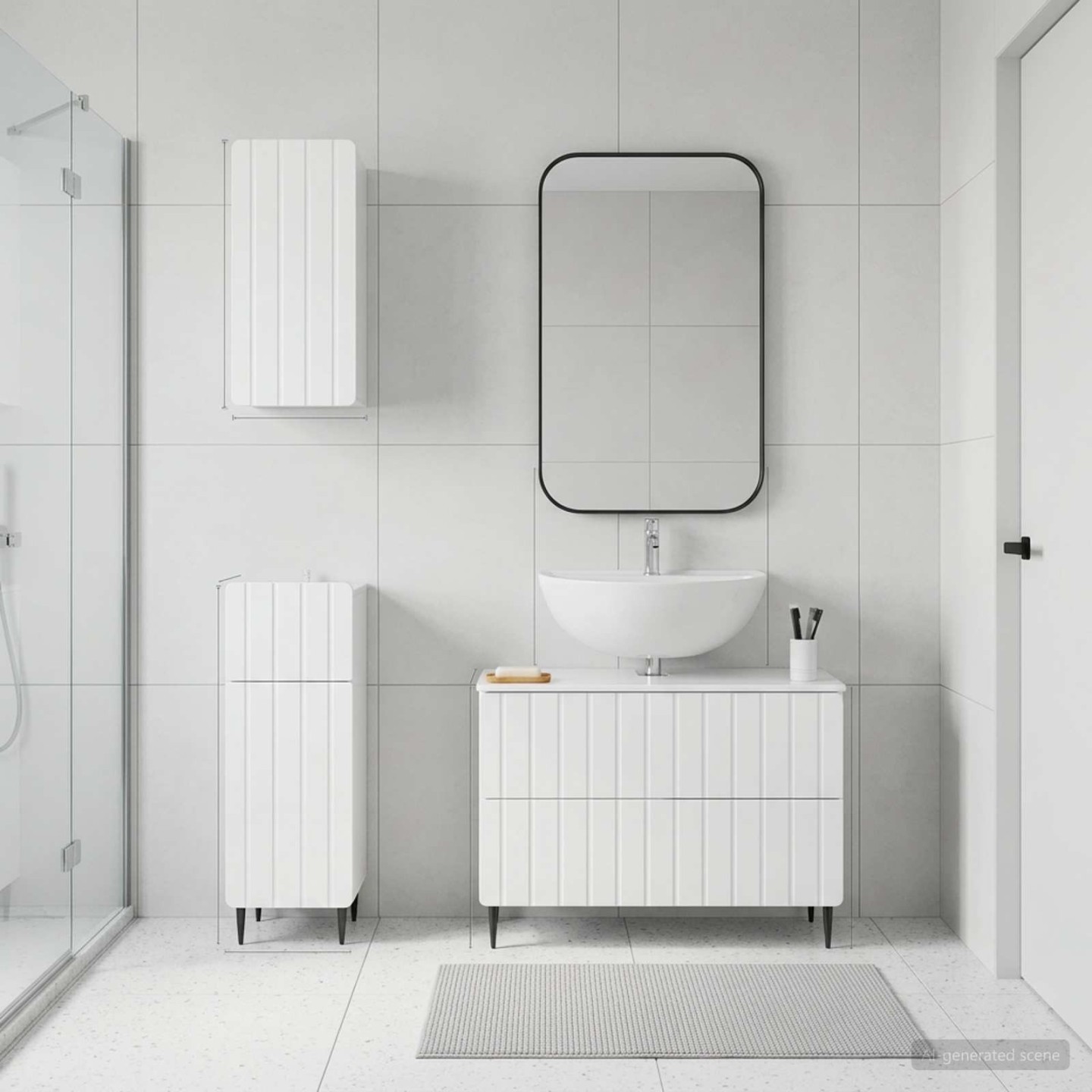 Ensemble de meuble de salle de bain 3 pièces ZWOLLE