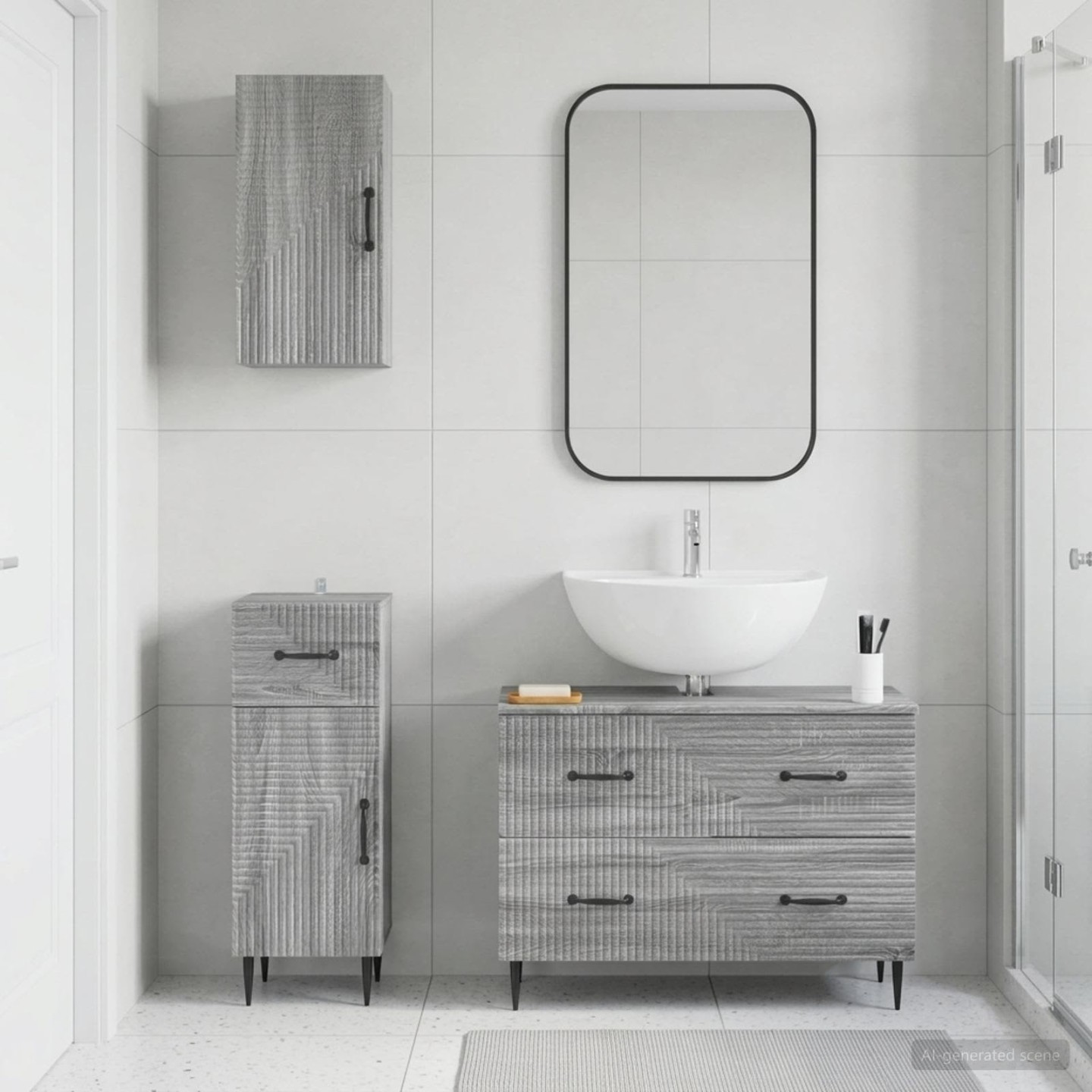 Ensemble de meuble de salle de bain 3 pièces HAARLEM