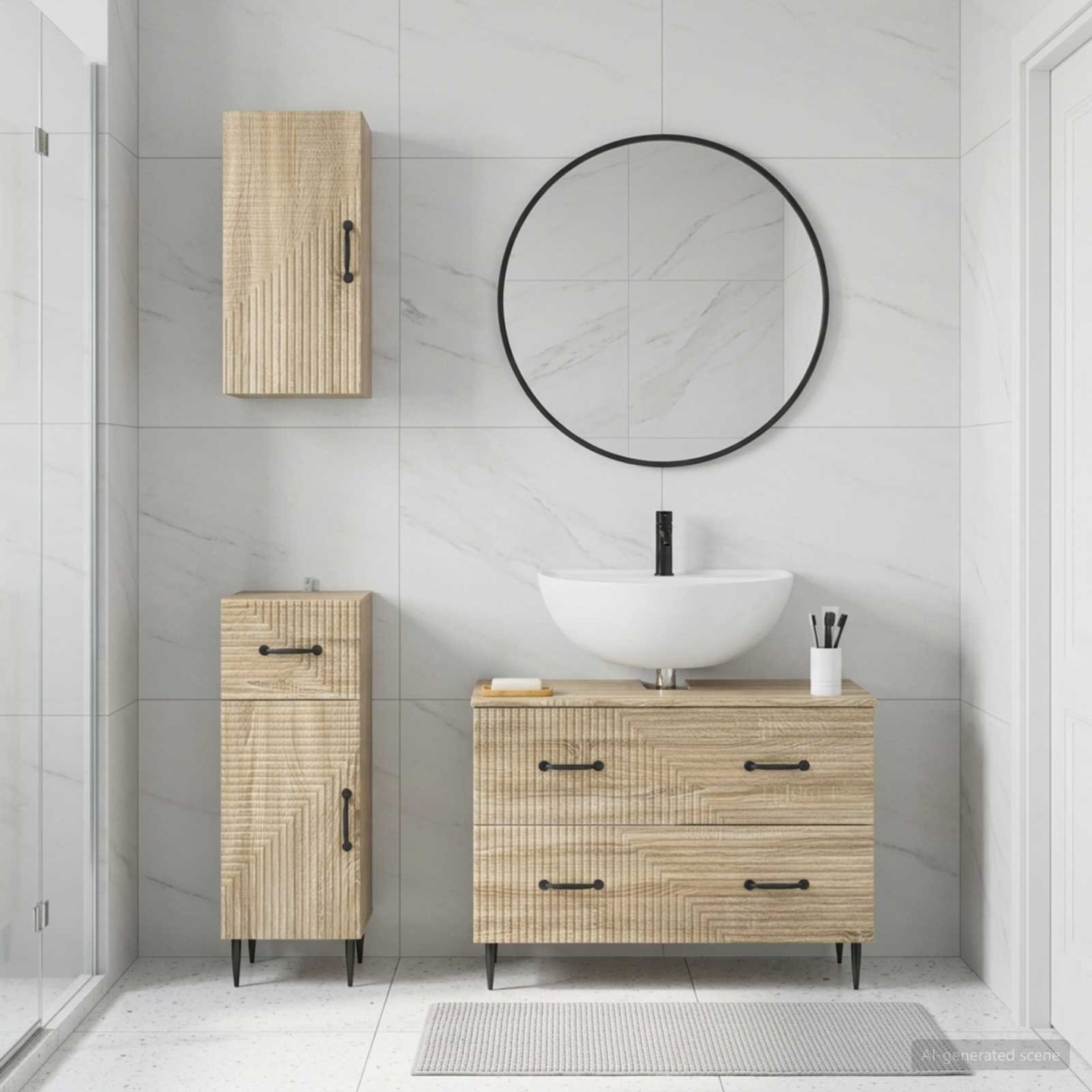 Ensemble de meuble de salle de bain 3 pièces HAARLEM