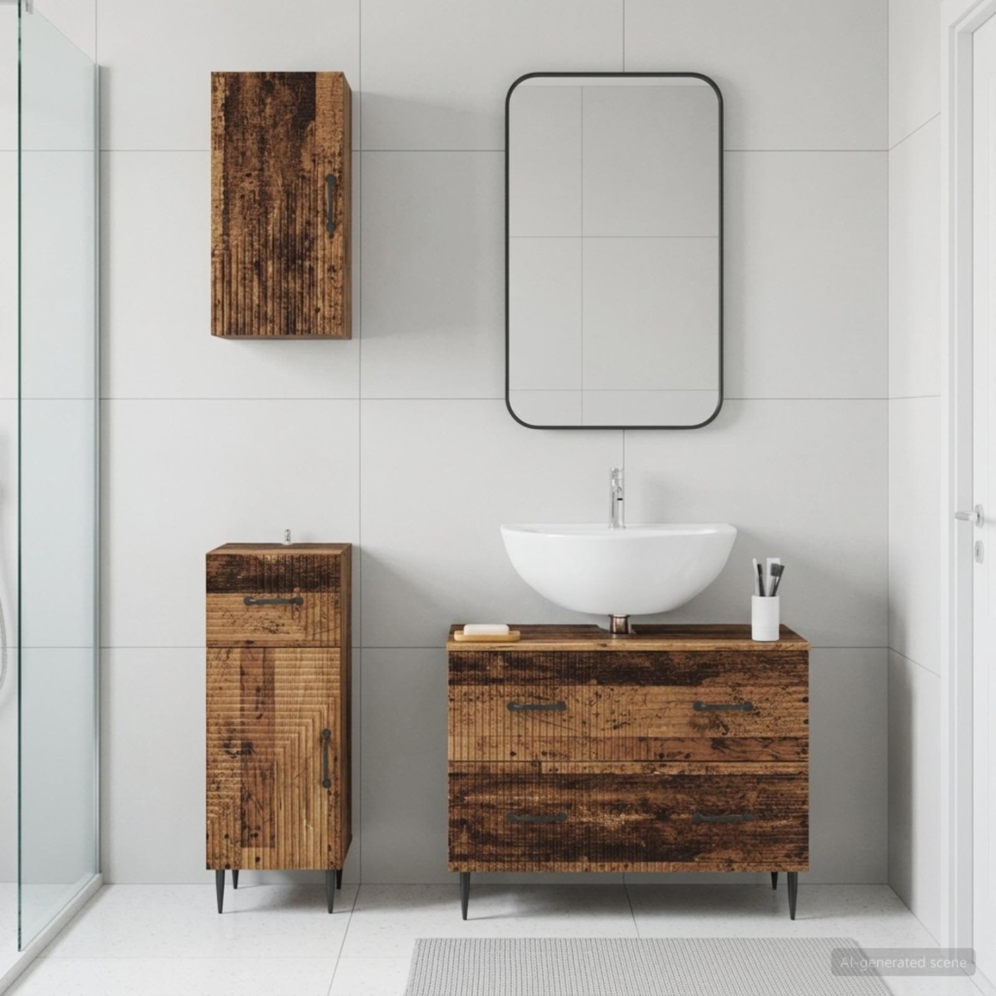 Ensemble de meuble de salle de bain 3 pièces HAARLEM