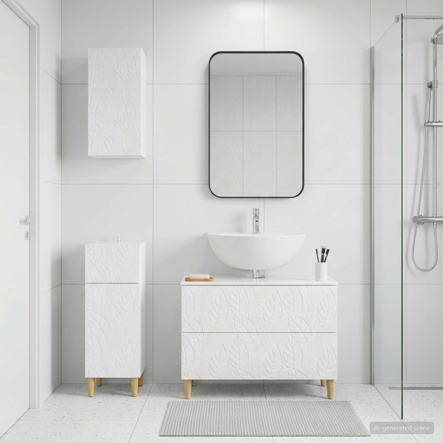 Ensemble de meuble de salle de bain 3 pièces DELFT