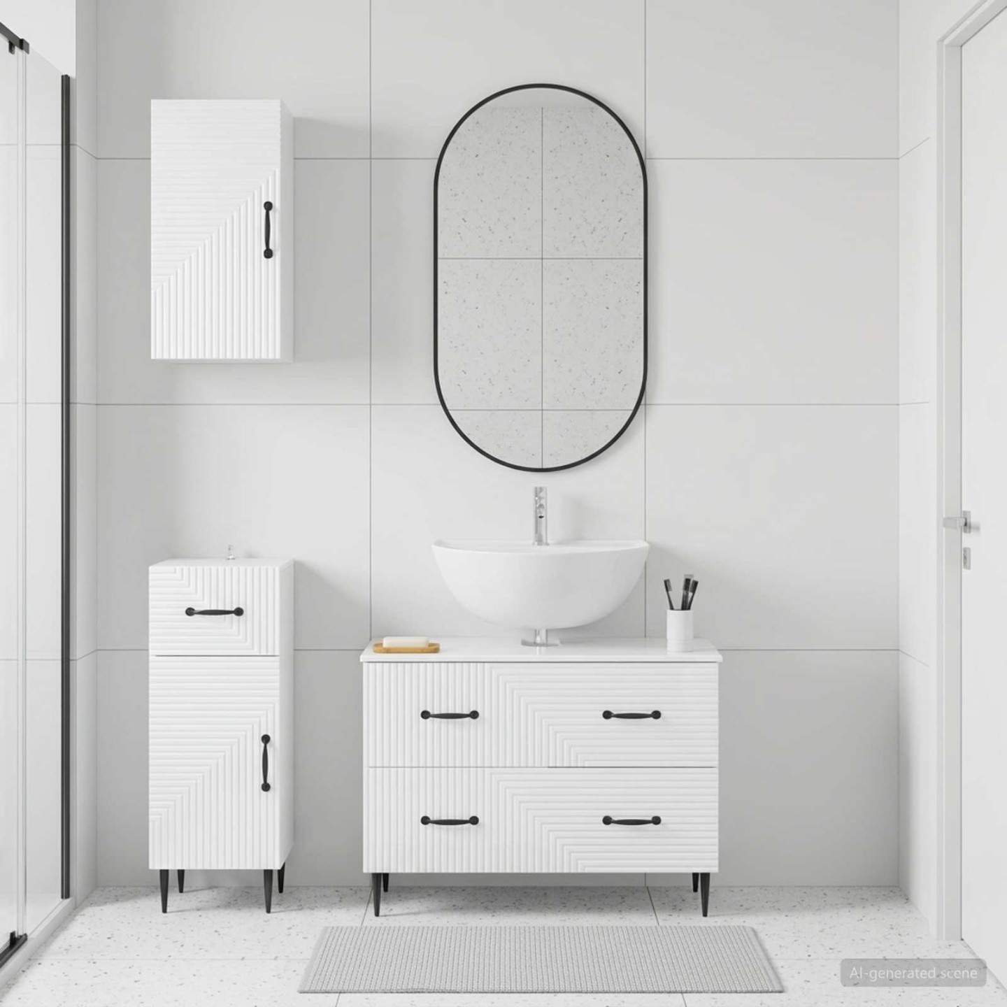 Ensemble de meuble de salle de bain 3 pièces HAARLEM