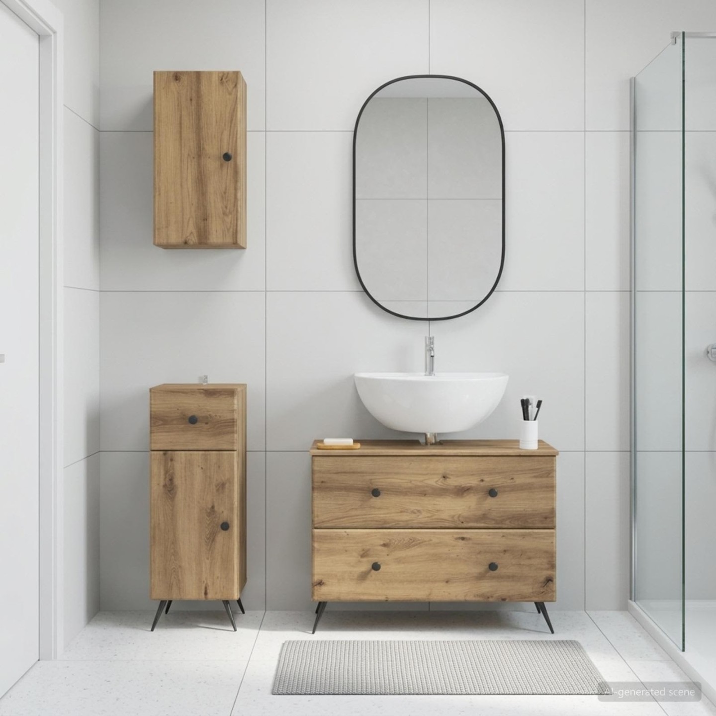 Ensemble de meuble de salle de bain 3 pièces BREDA