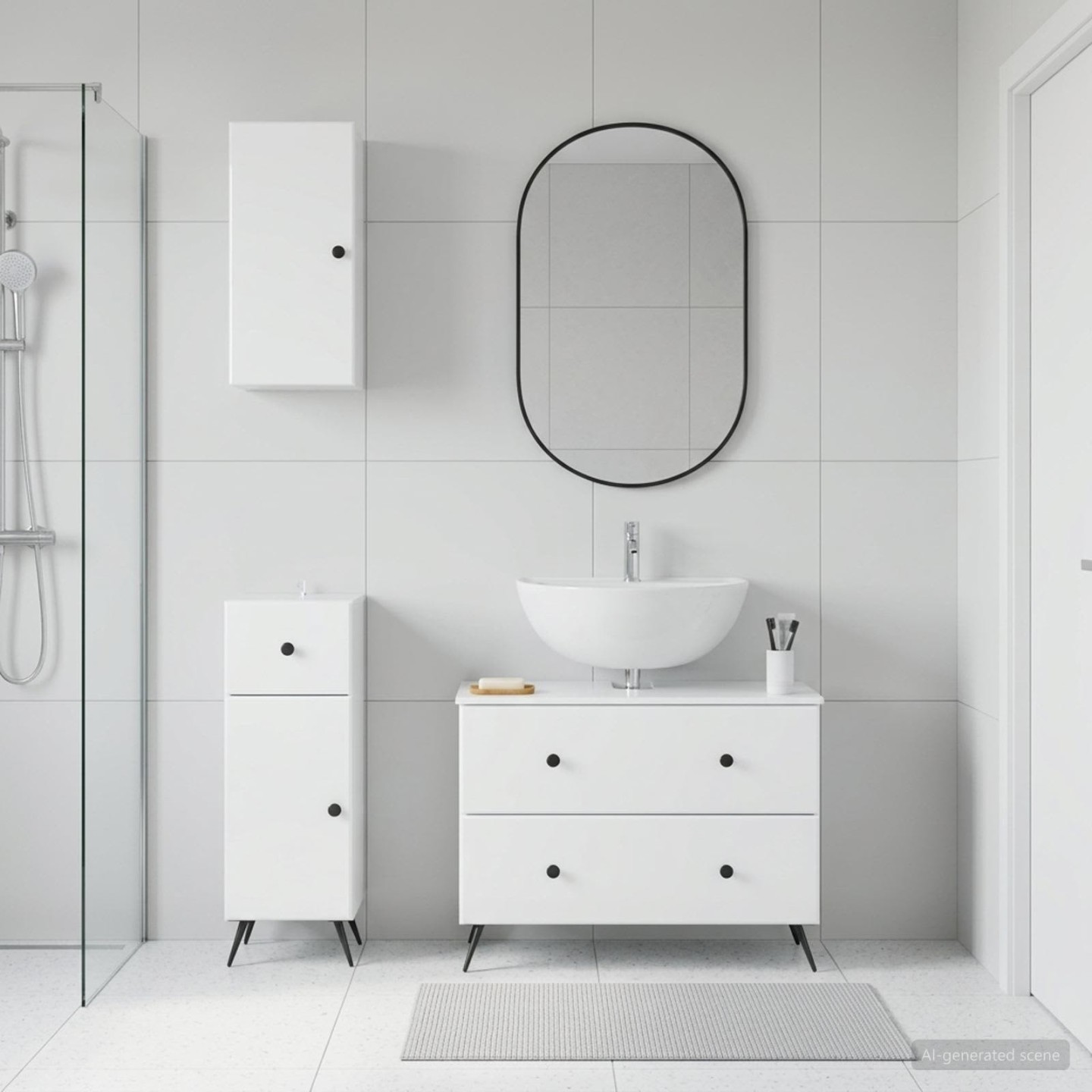Ensemble de meuble de salle de bain 3 pièces BREDA