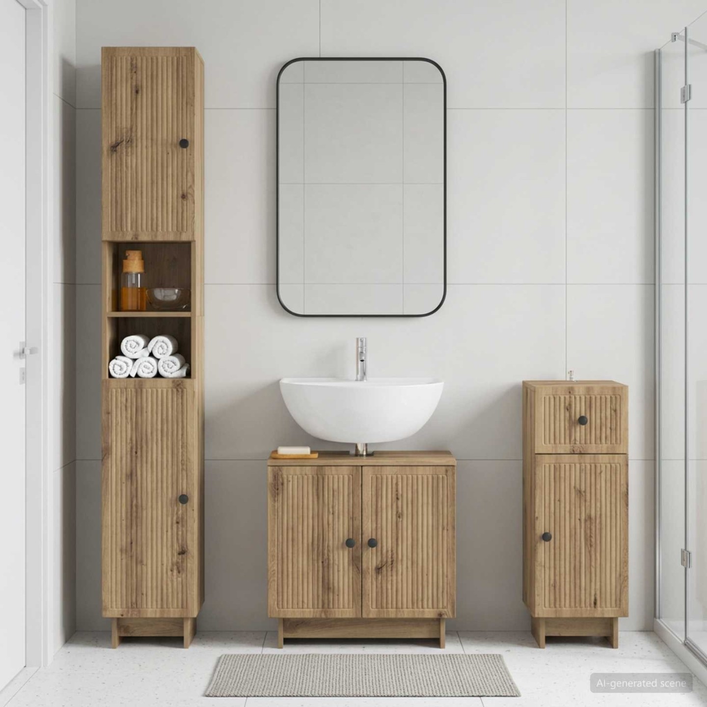 Ensemble de meuble de salle de bain 3 pièces EDE