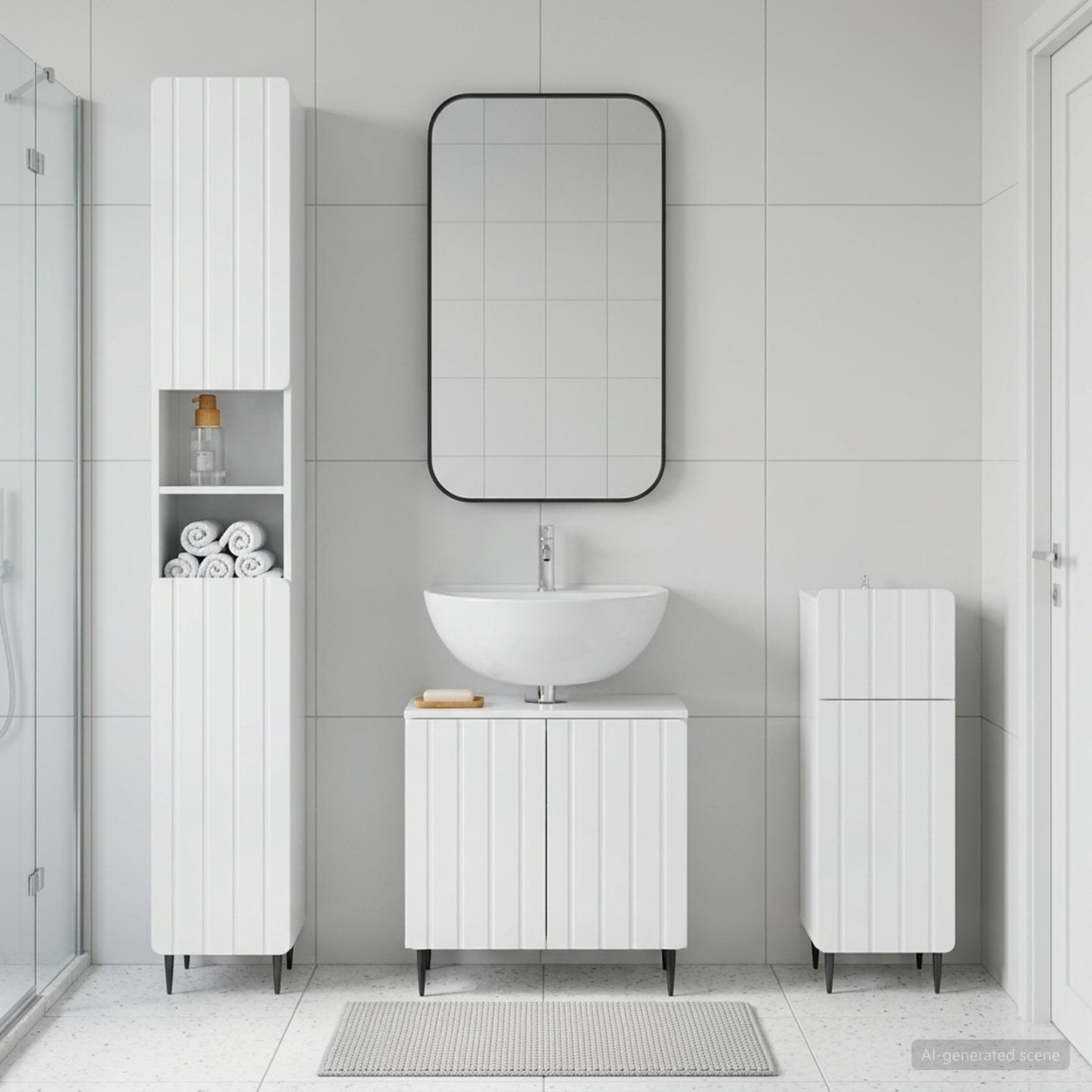 Ensemble de meuble de salle de bain 3 pièces ZWOLLE