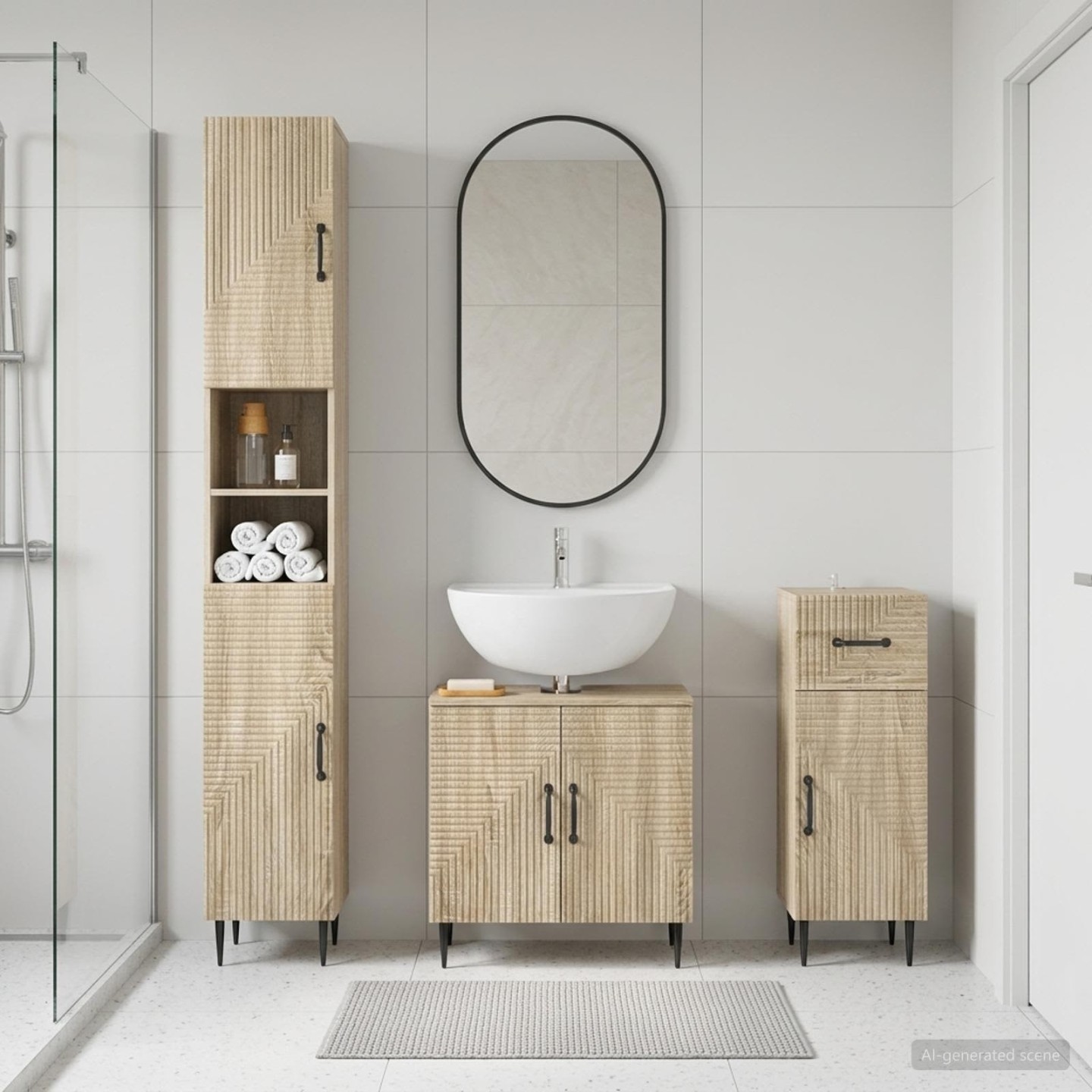 Ensemble de meuble de salle de bain 3 pièces HAARLEM