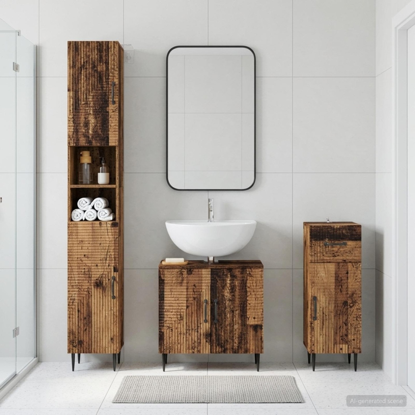 Ensemble de meuble de salle de bain 3 pièces HAARLEM