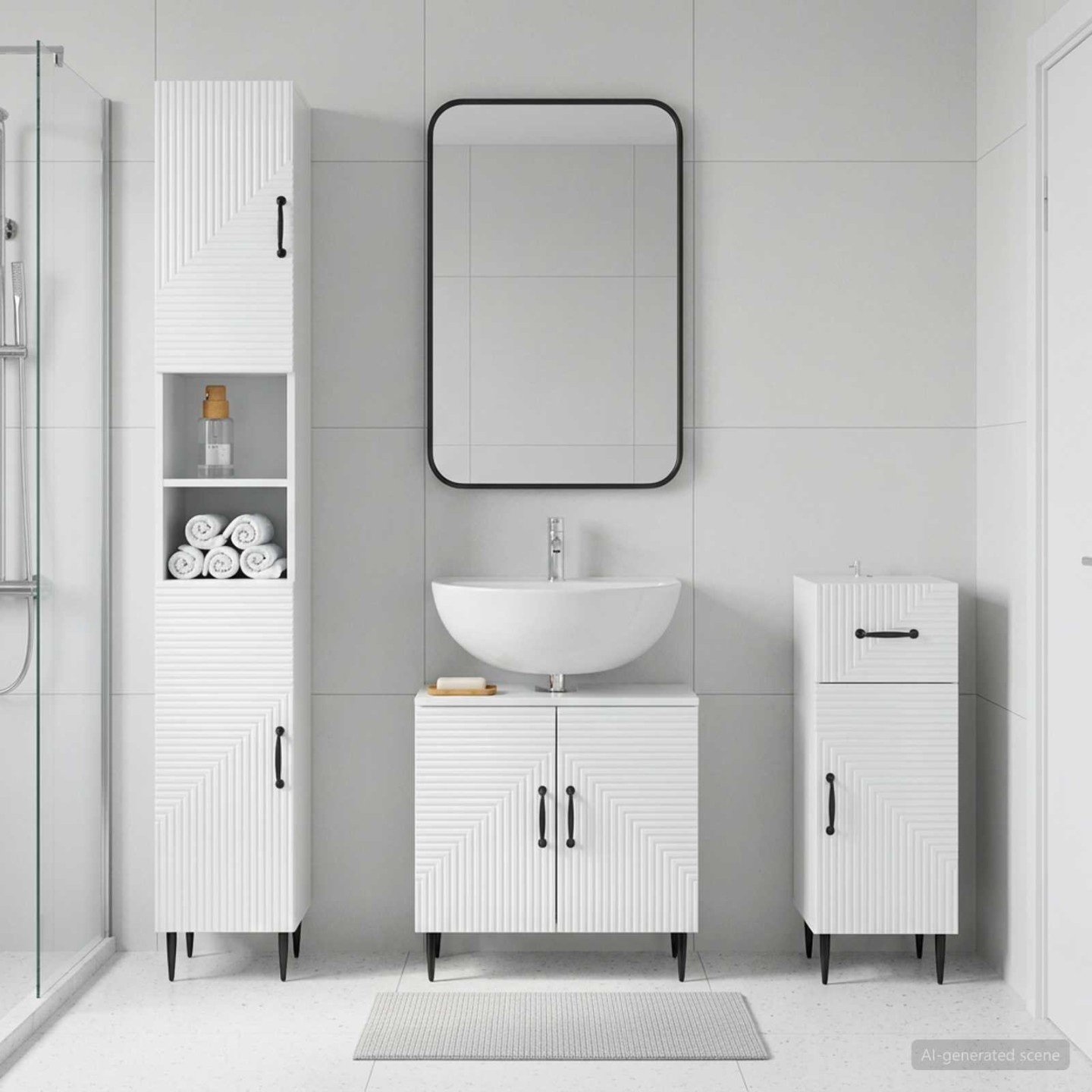 Ensemble de meuble de salle de bain 3 pièces HAARLEM