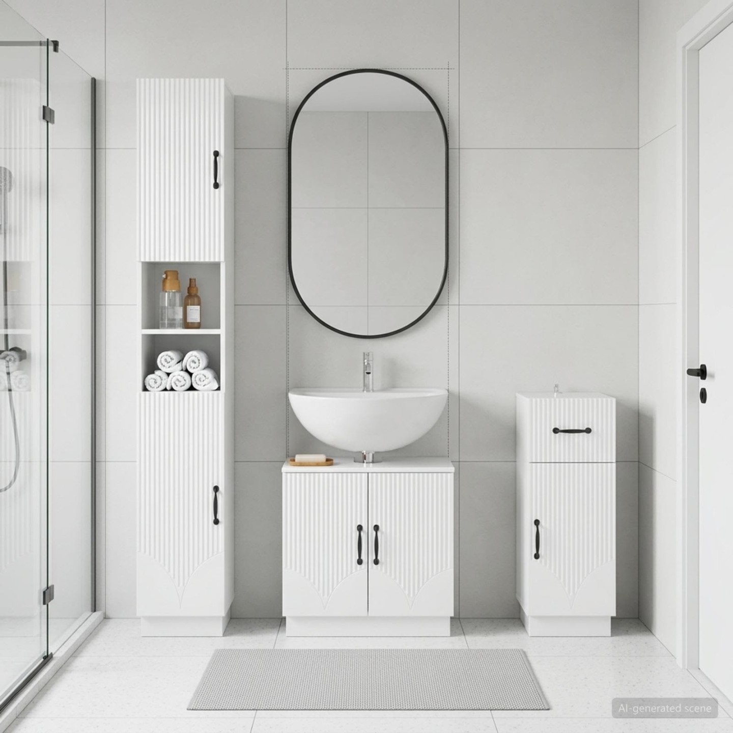 Ensemble de meuble de salle de bain 3 pièces HOORN