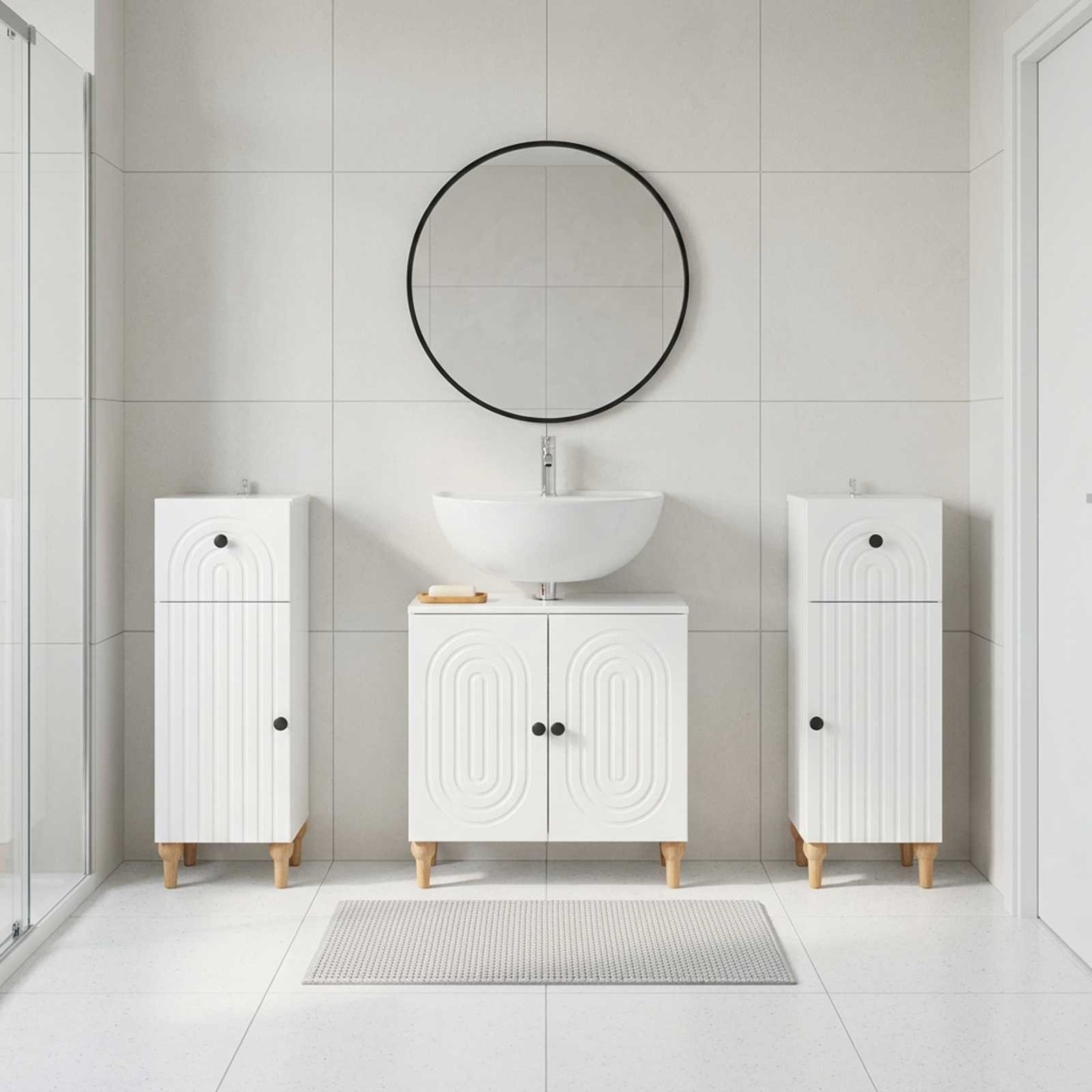 Ensemble de meuble de salle de bain 3 pièces ALKMAAR