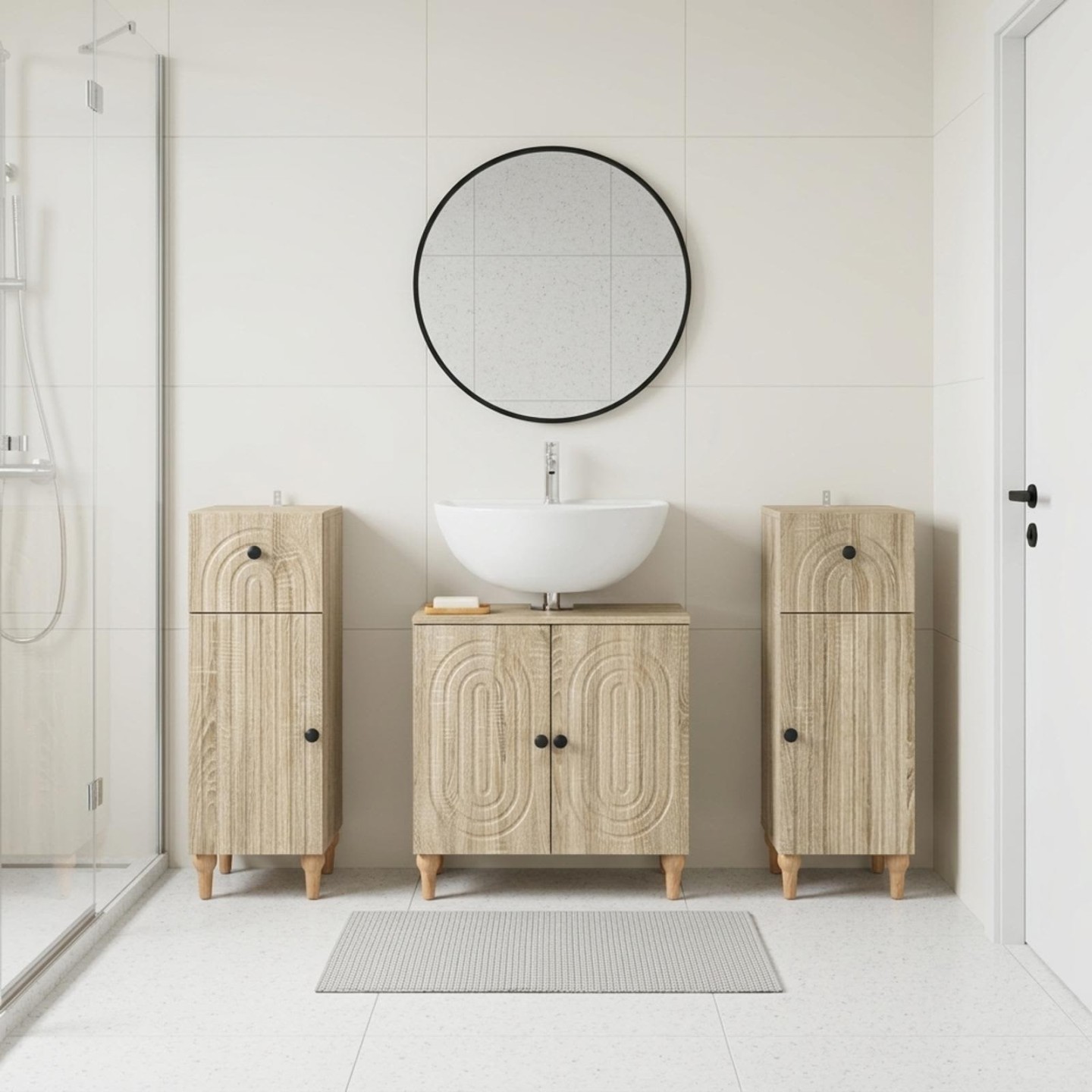 Ensemble de meuble de salle de bain 3 pièces ALKMAAR