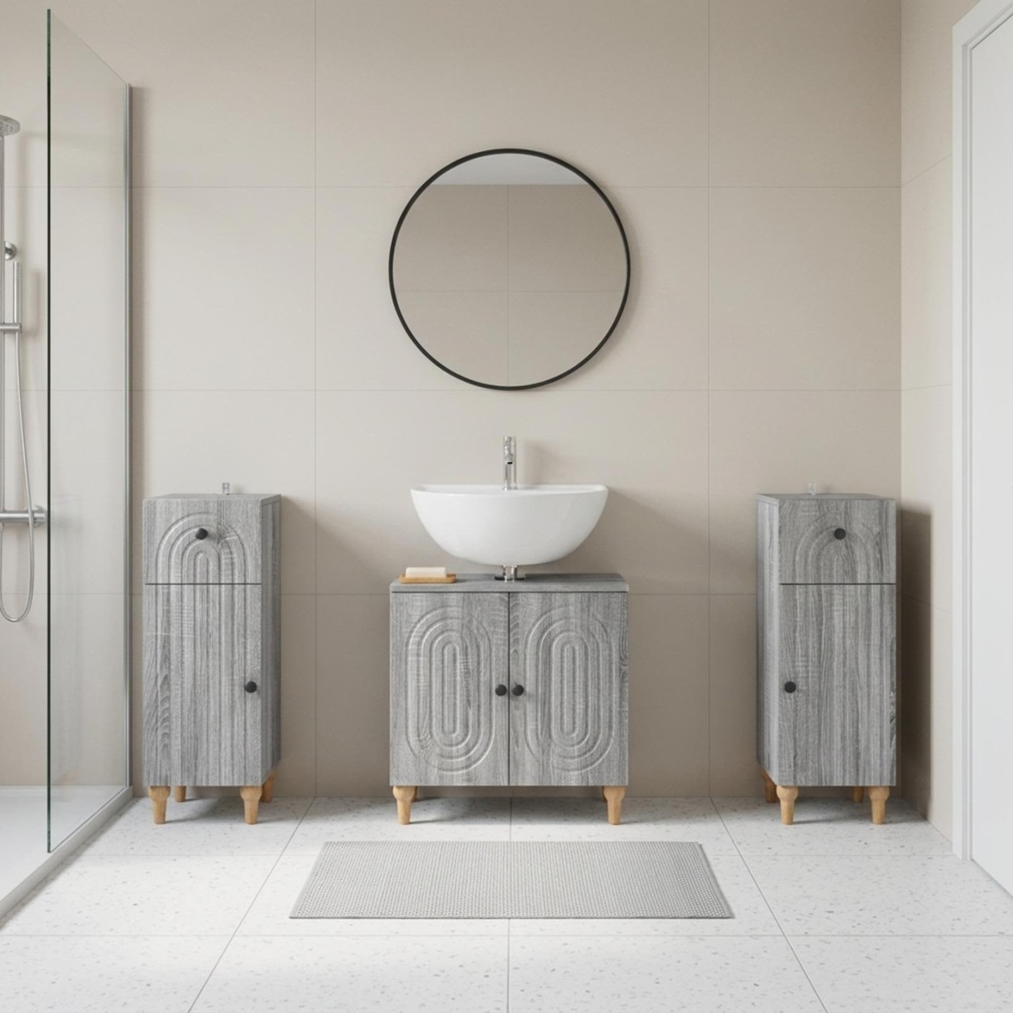 Ensemble de meuble de salle de bain 3 pièces ALKMAAR