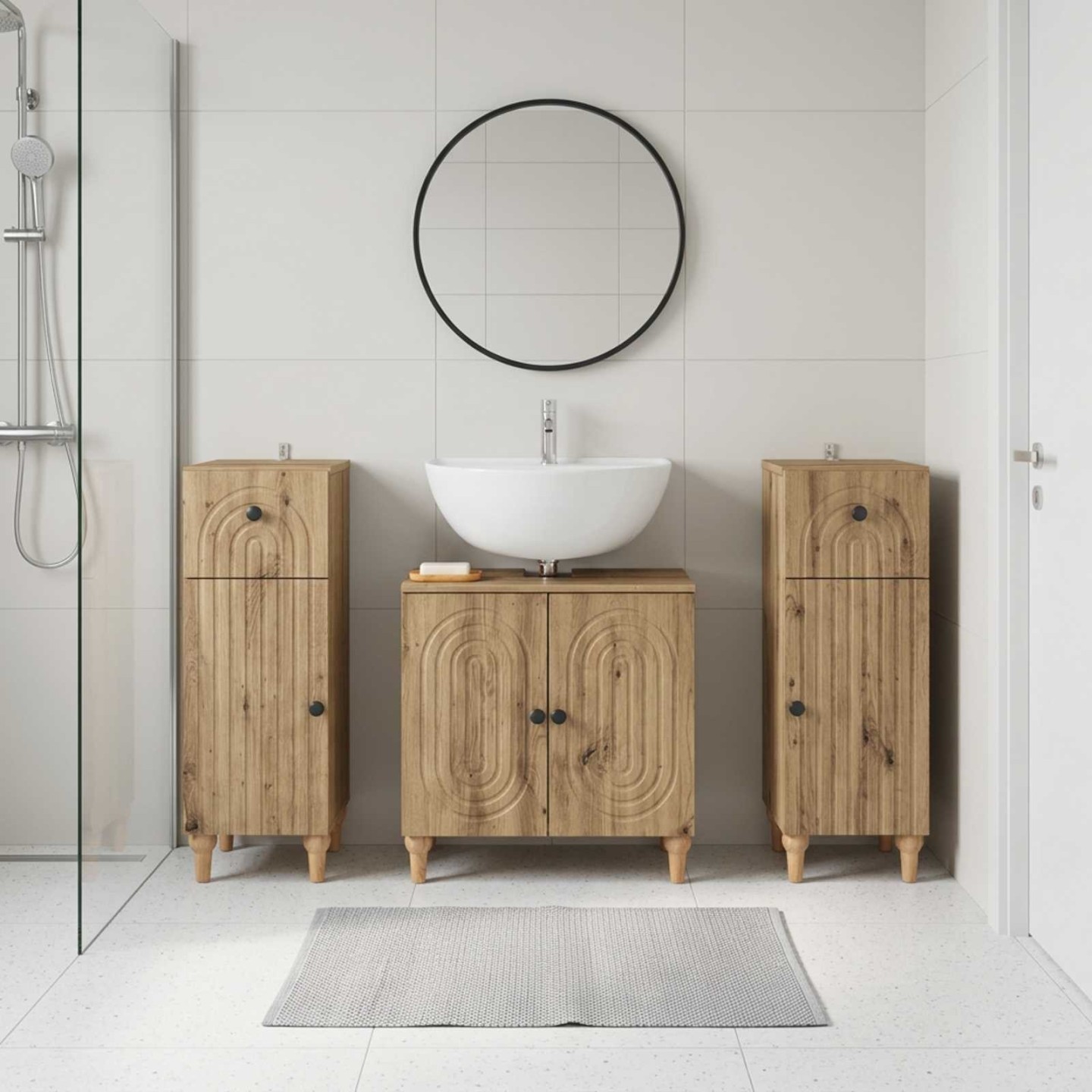 Ensemble de meuble de salle de bain 3 pièces ALKMAAR