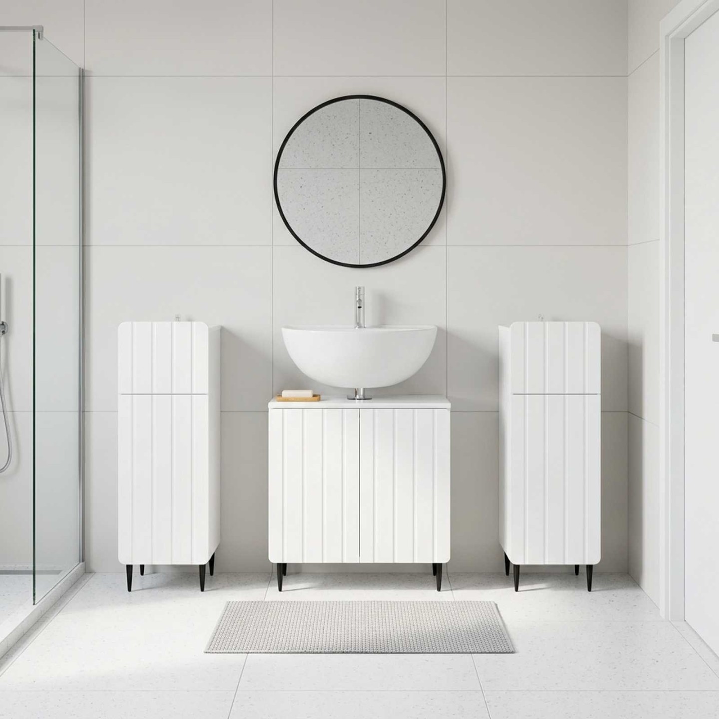 Ensemble de meuble de salle de bain 3 pièces ZWOLLE