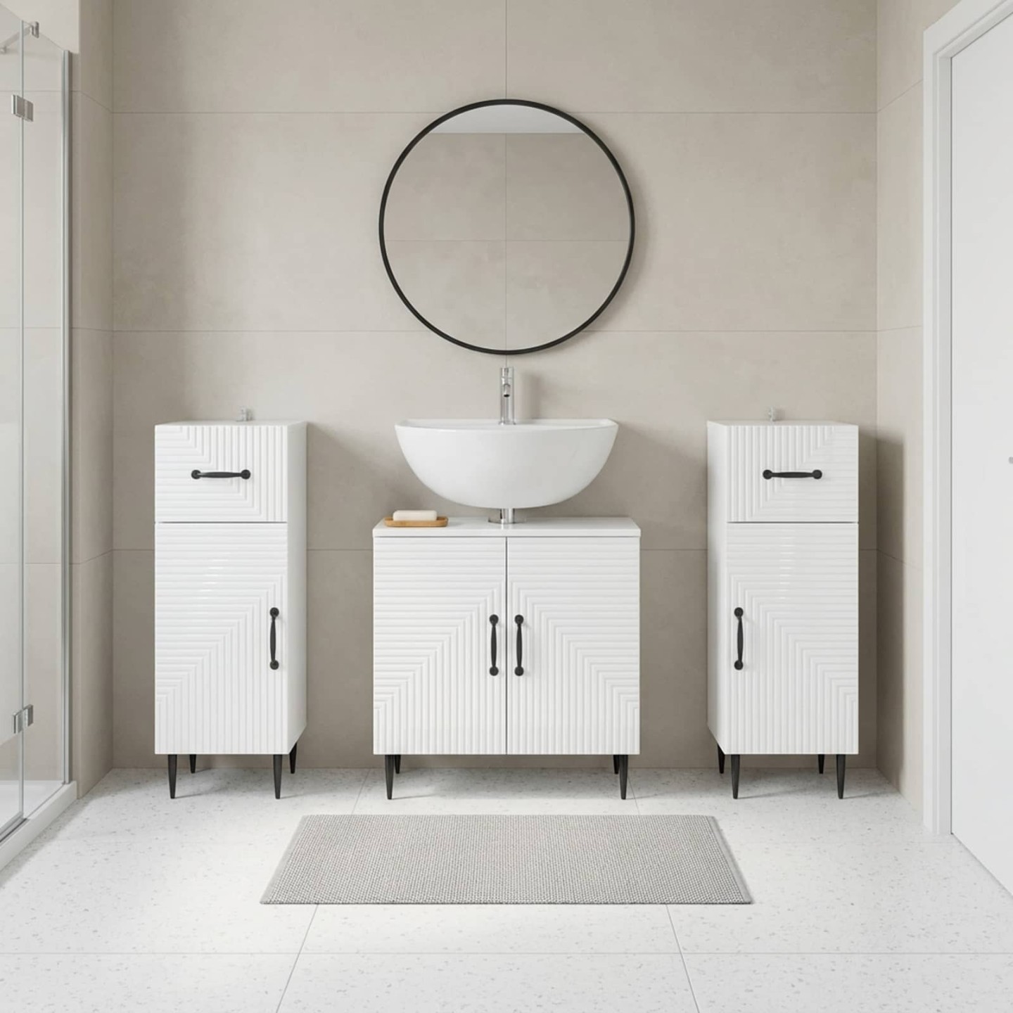 Ensemble de meuble de salle de bain 3 pièces HAARLEM