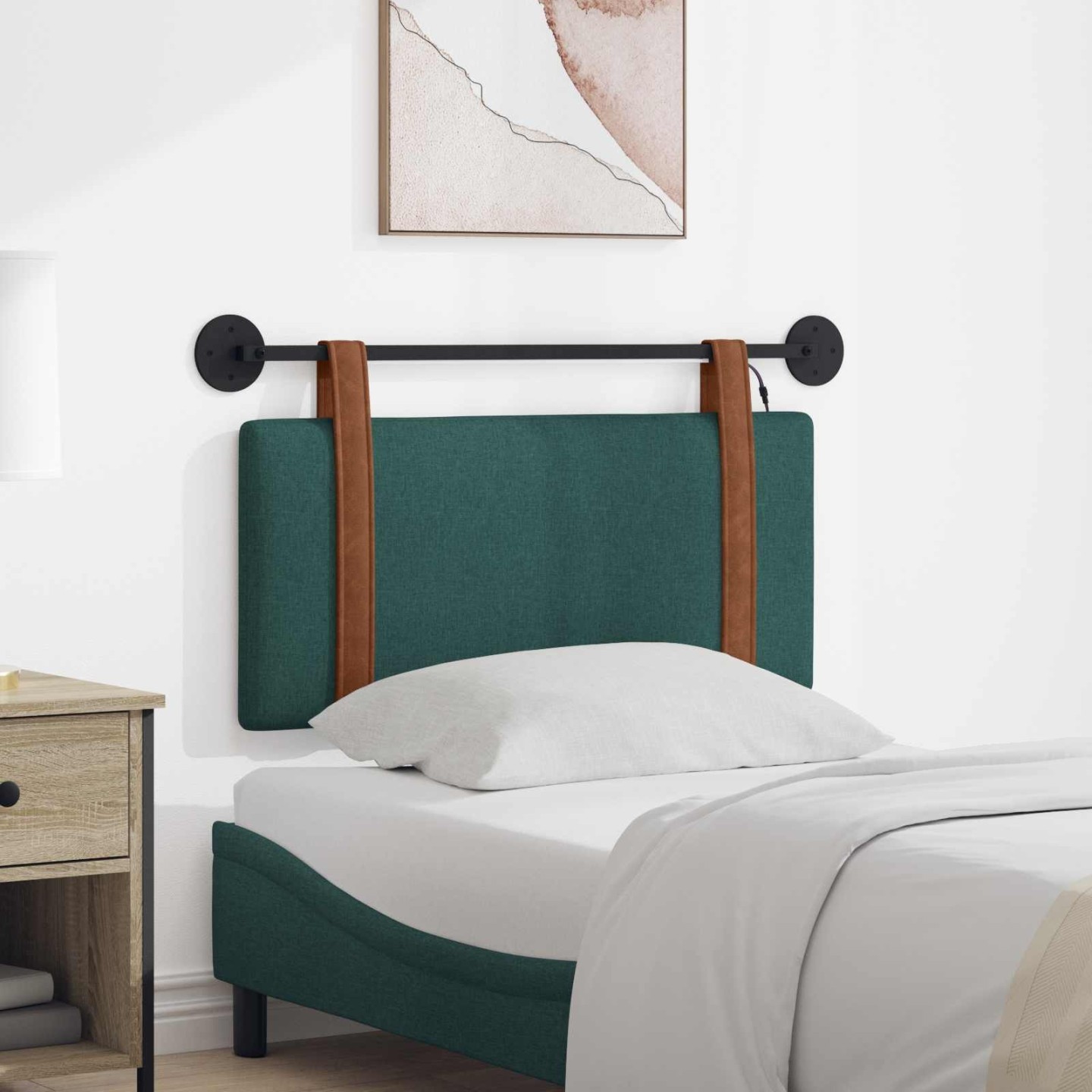 Tête de lit suspendue Vert foncé PU antique
