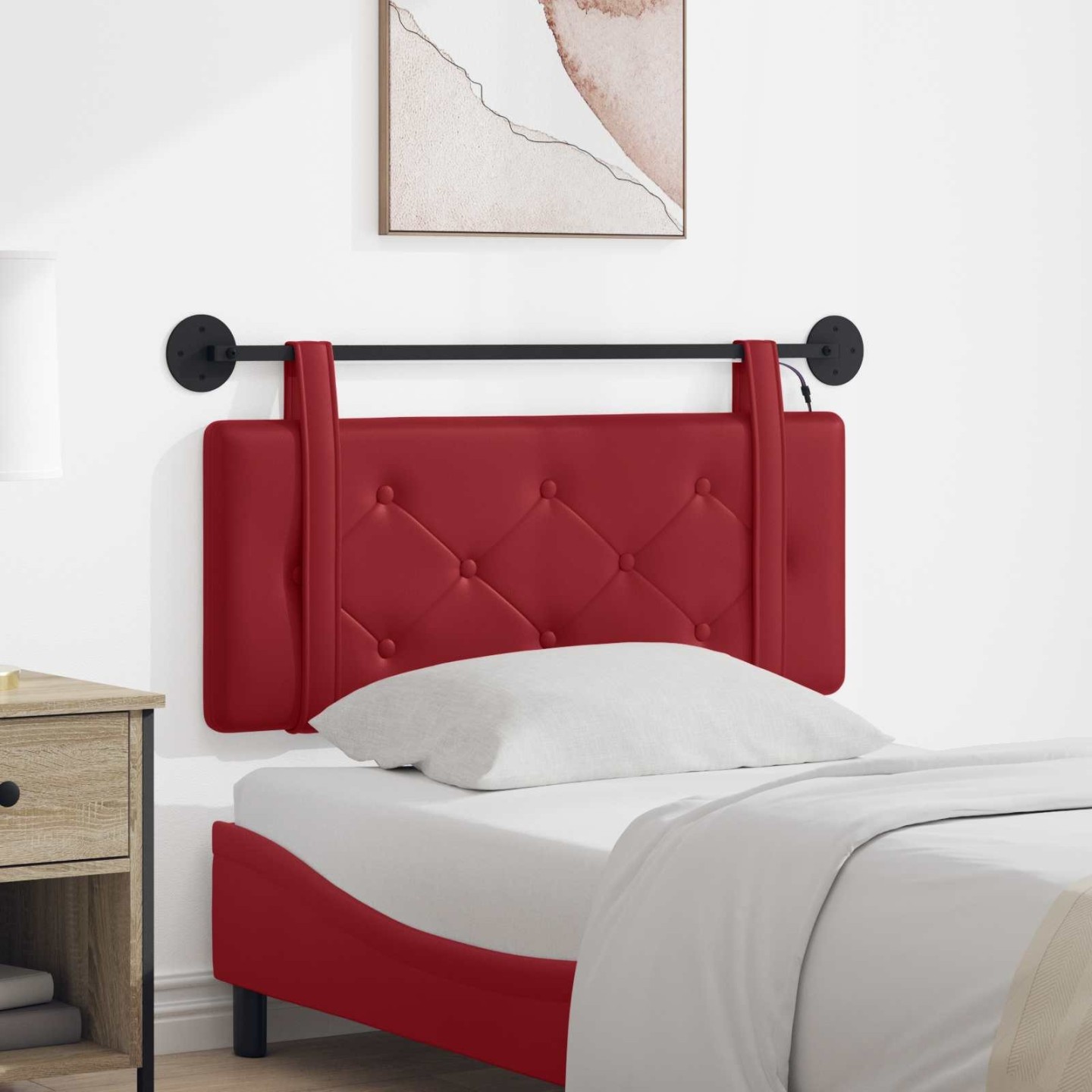 Tête de lit suspendue Bordeaux Simili cuir