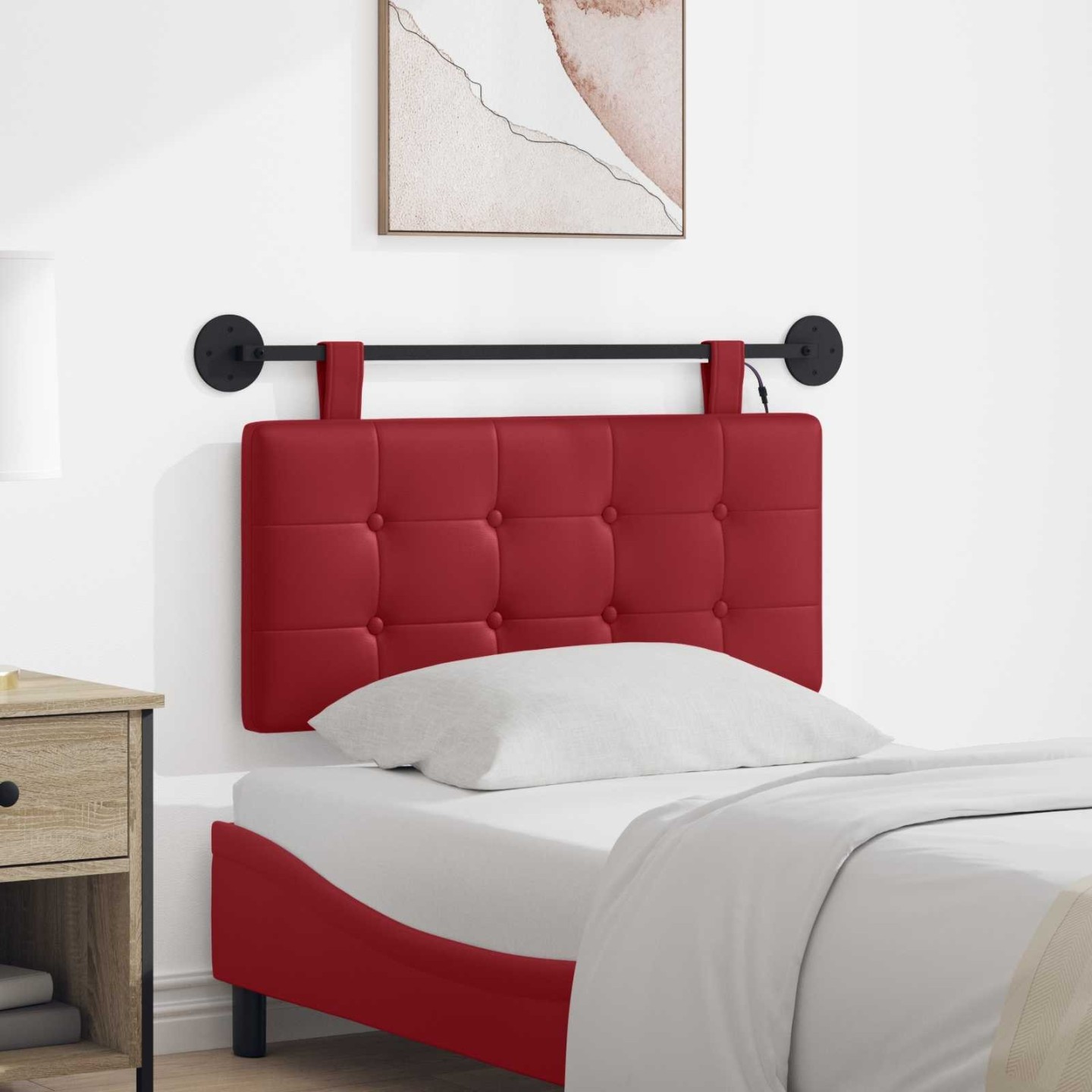 Tête de lit suspendue Bordeaux Simili cuir