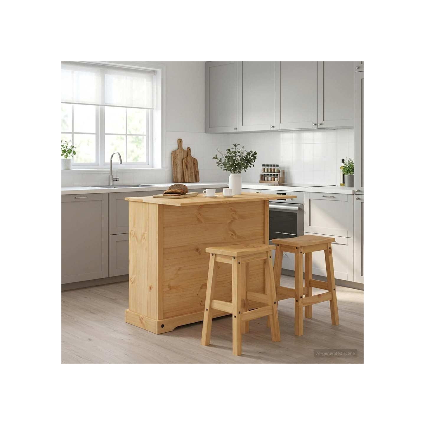 Ensemble Cuisine Îlot 3 pc CORONA Cire de Miel