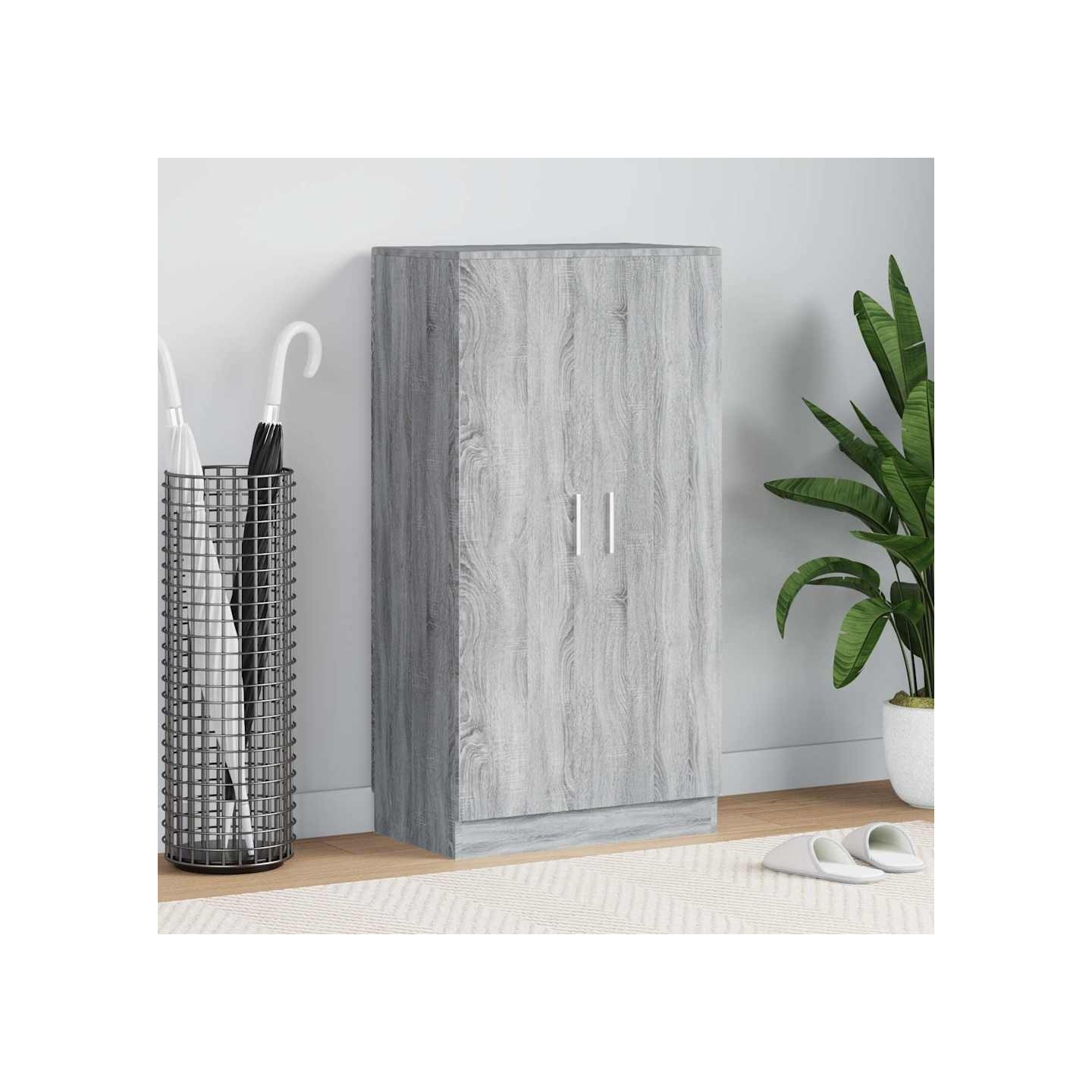 Armoire à chaussures Sonoma gris 55x35x108 cm Bois d'ingénierie