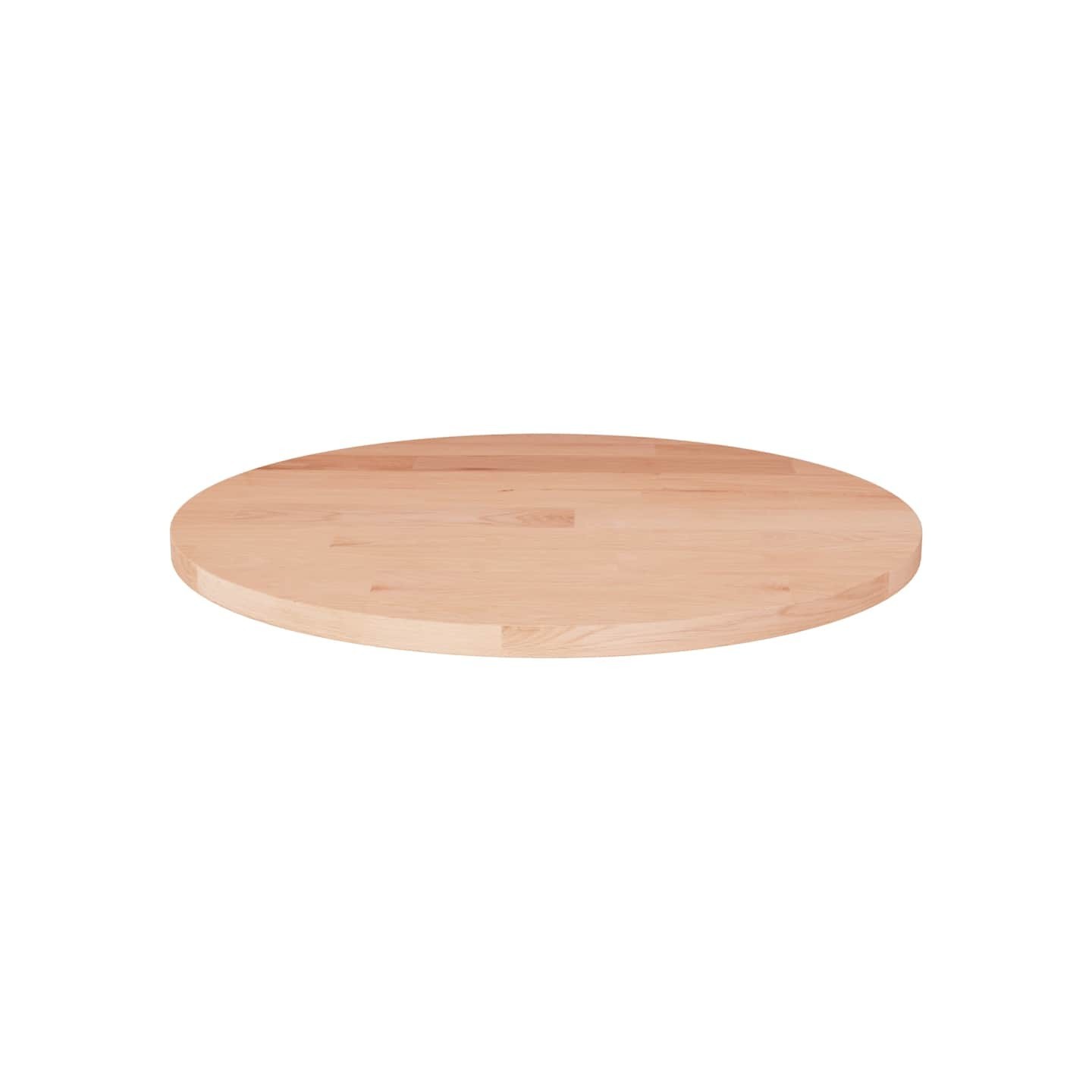 Dessus de table rond Ø40x1,5 cm Bois de chêne massif non traité