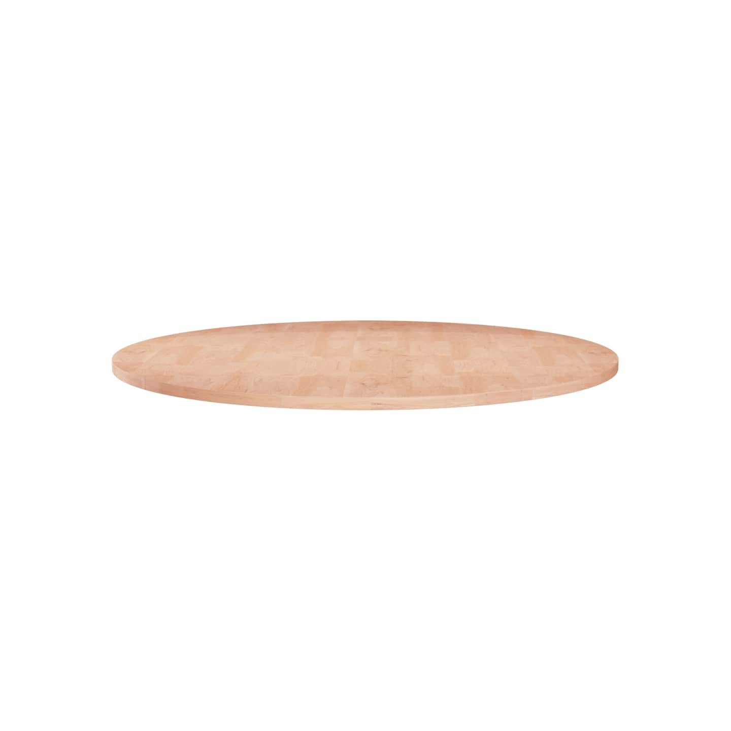 Dessus de table rond Ø70x1,5 cm Bois de chêne massif non traité