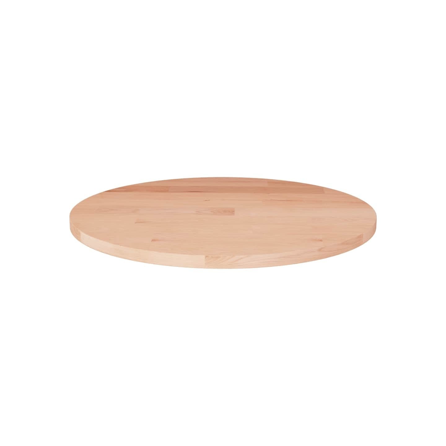 Dessus de table rond Ø30x1,5 cm Bois de chêne massif non traité