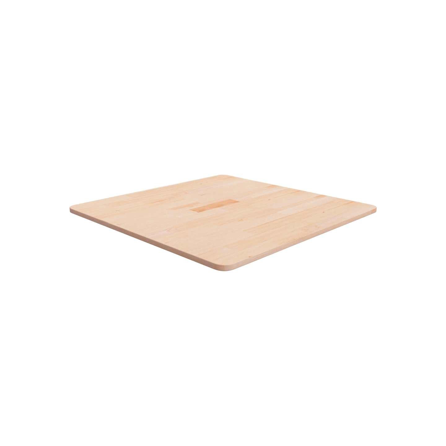 Dessus de table carré 70x70x1,5 cm Bois chêne massif non traité