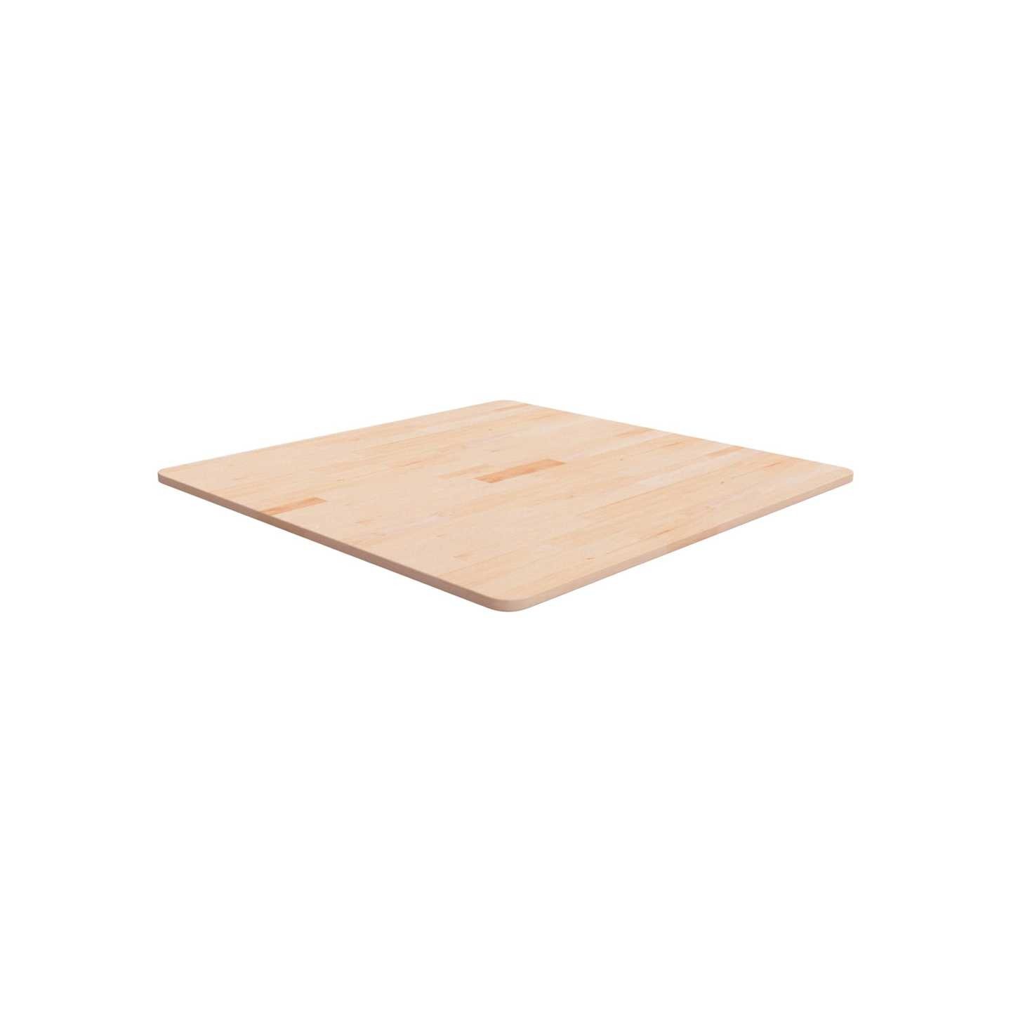 Dessus de table carré 80x80x1,5 cm Bois chêne massif non traité