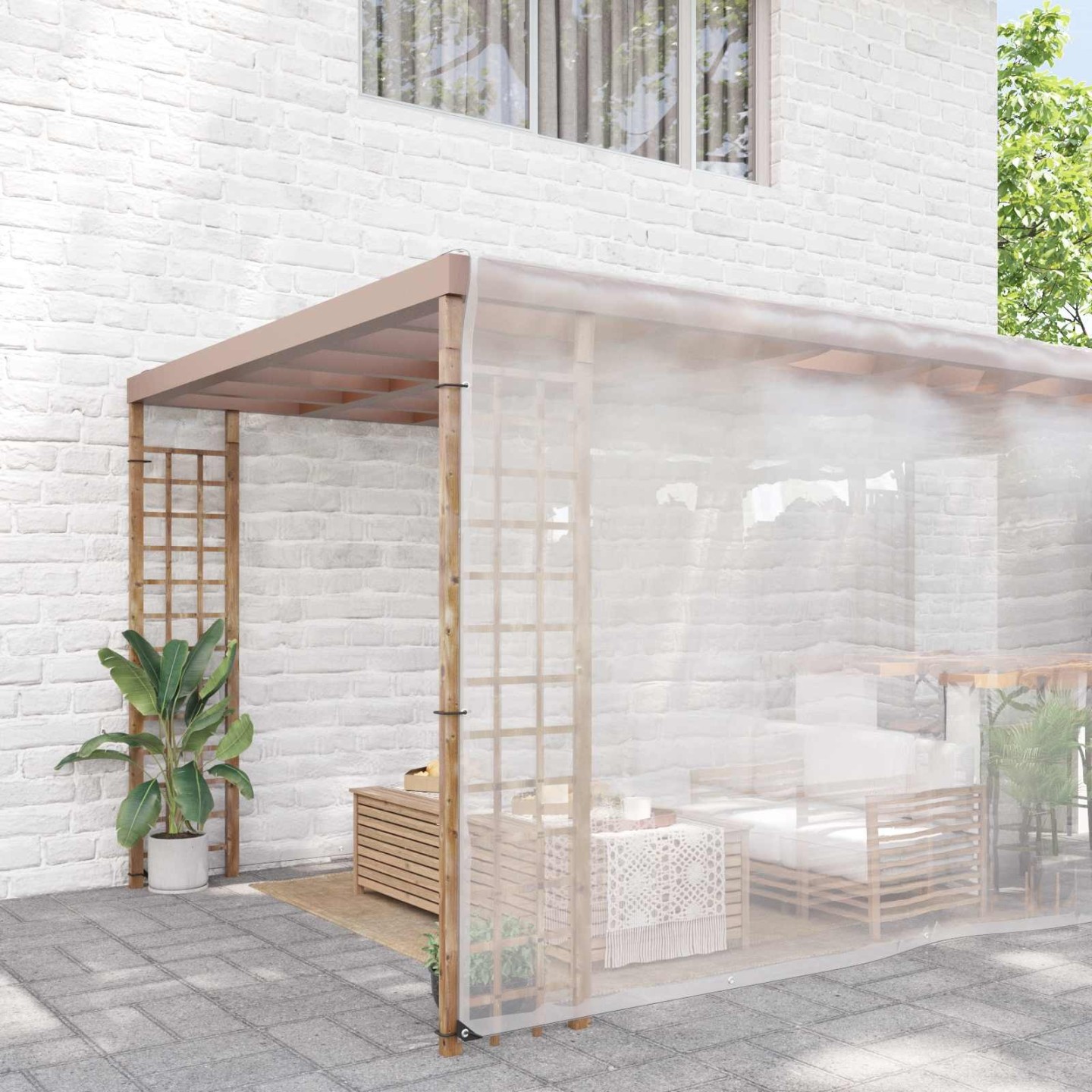 Couverture pour plantes 8 x 12 m PE Transparent