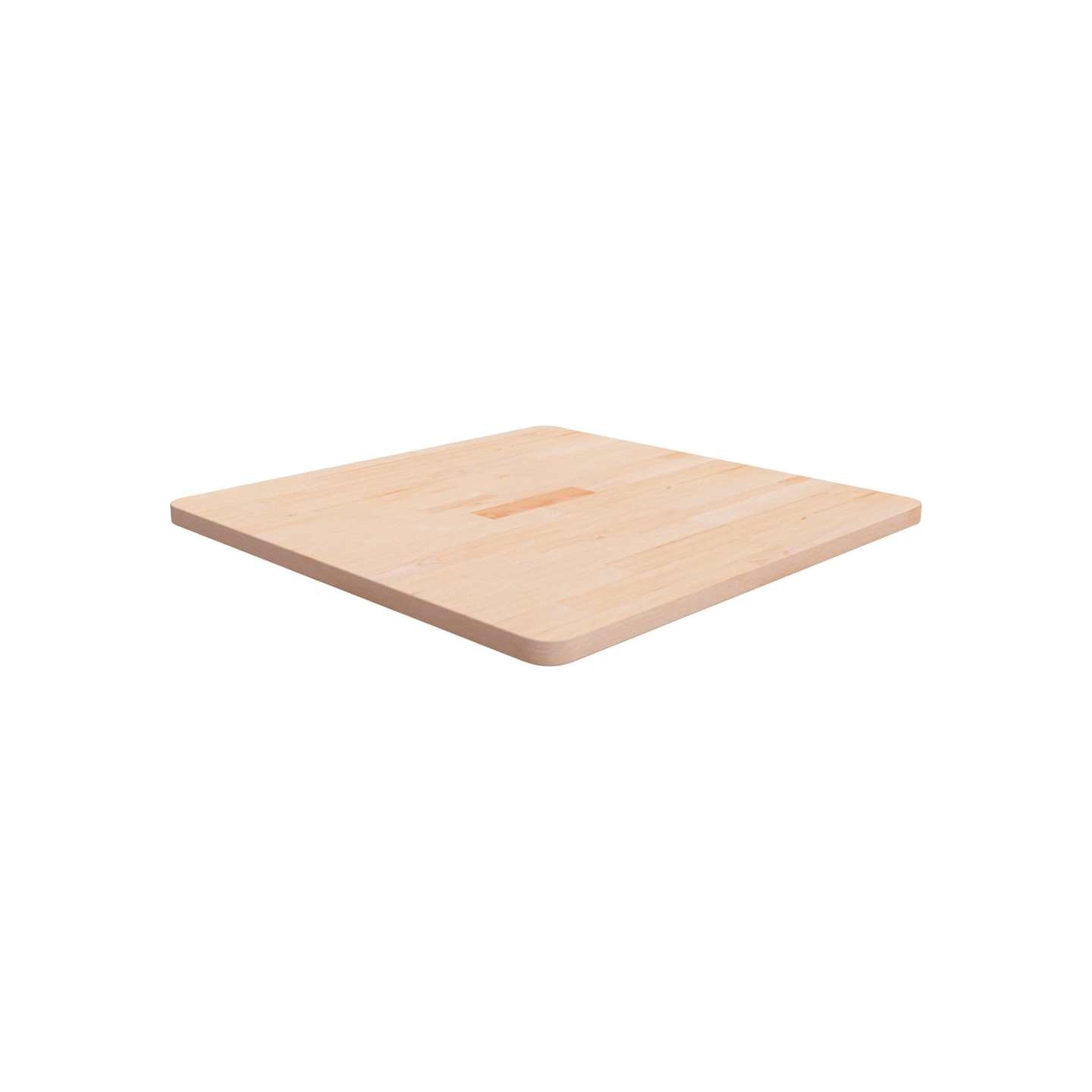 Dessus de table carré 70x70x2,5 cm Bois chêne massif non traité