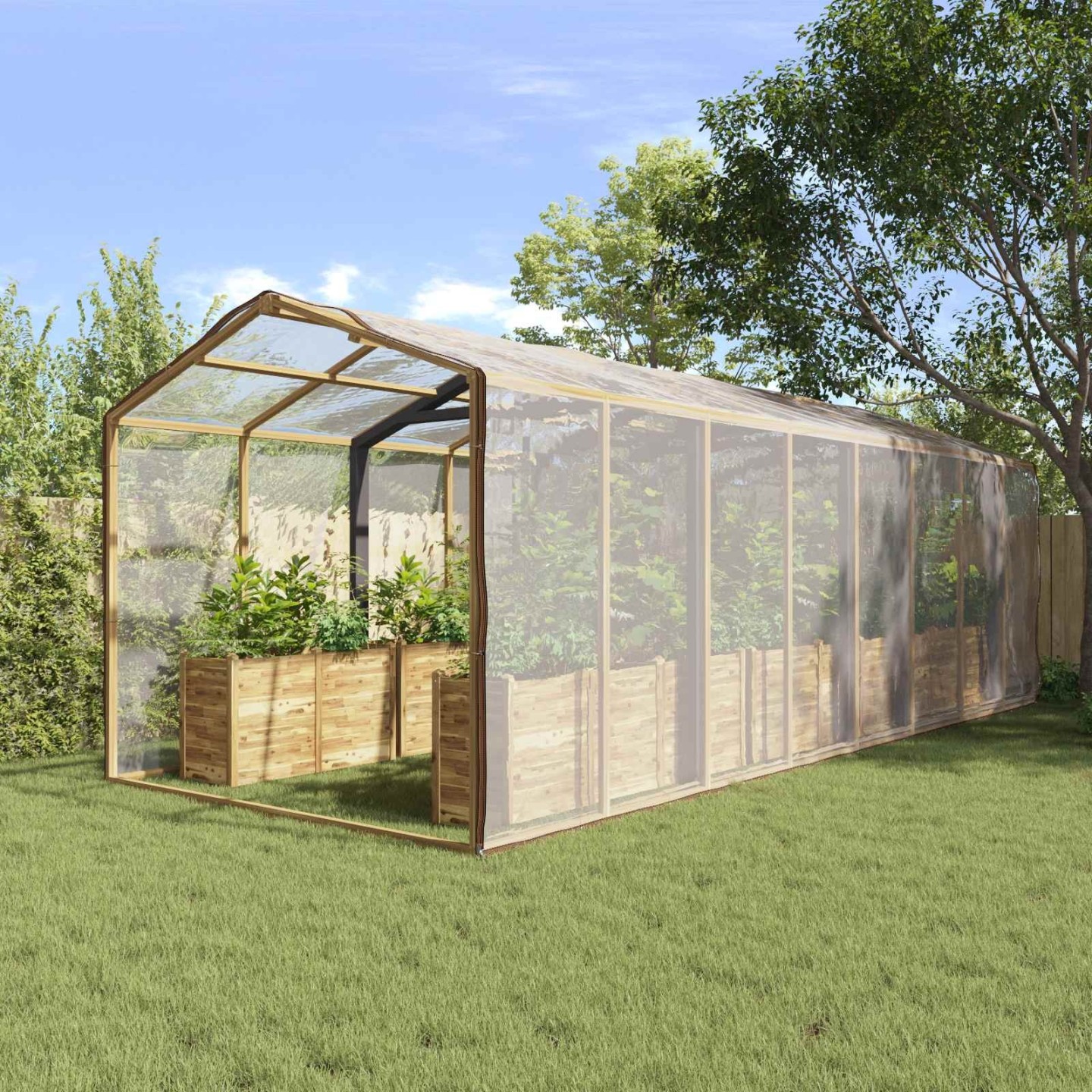 Couverture pour plantes 8 x 10 m PE Translucide