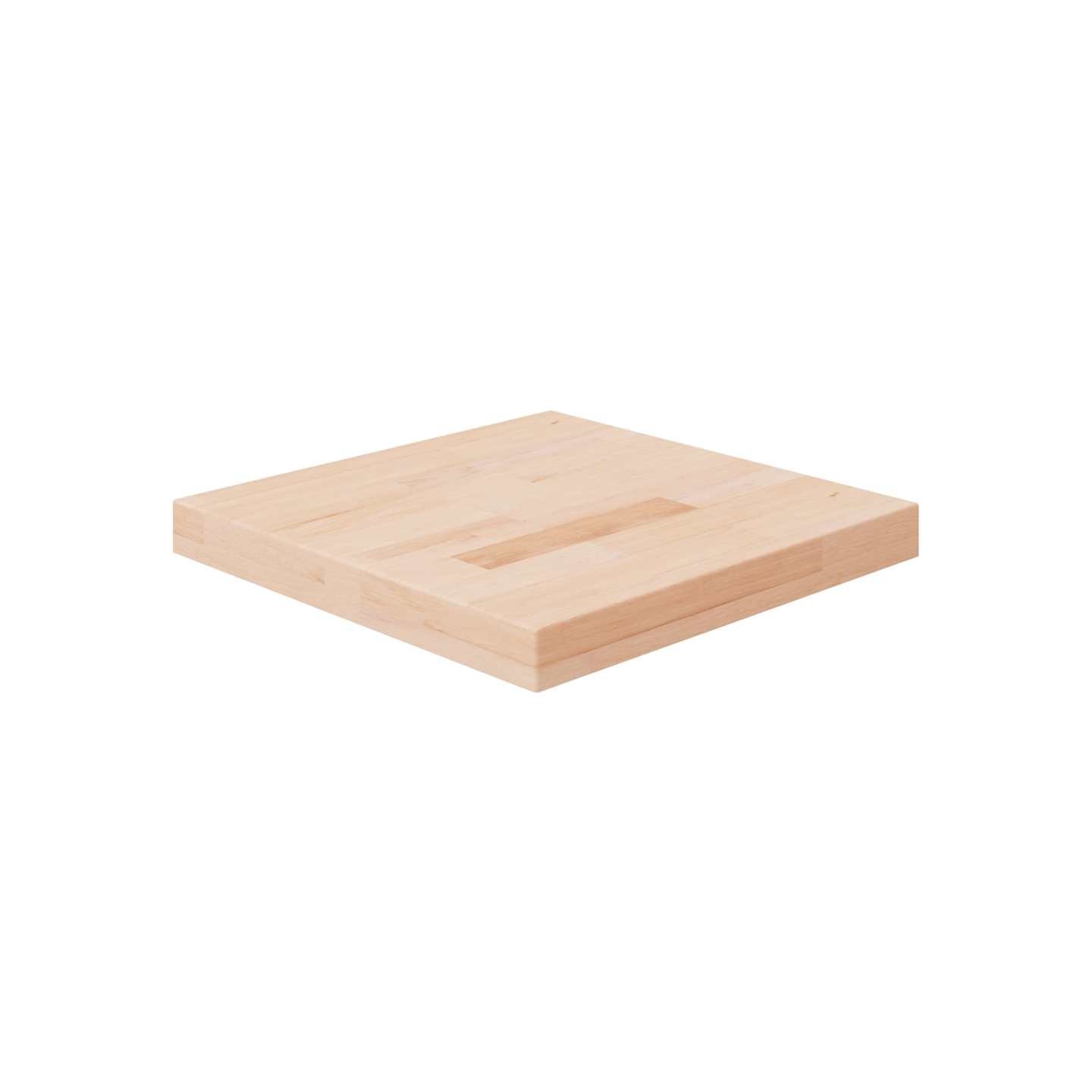 Dessus de table carré 40x40x4 cm Bois chêne massif non traité