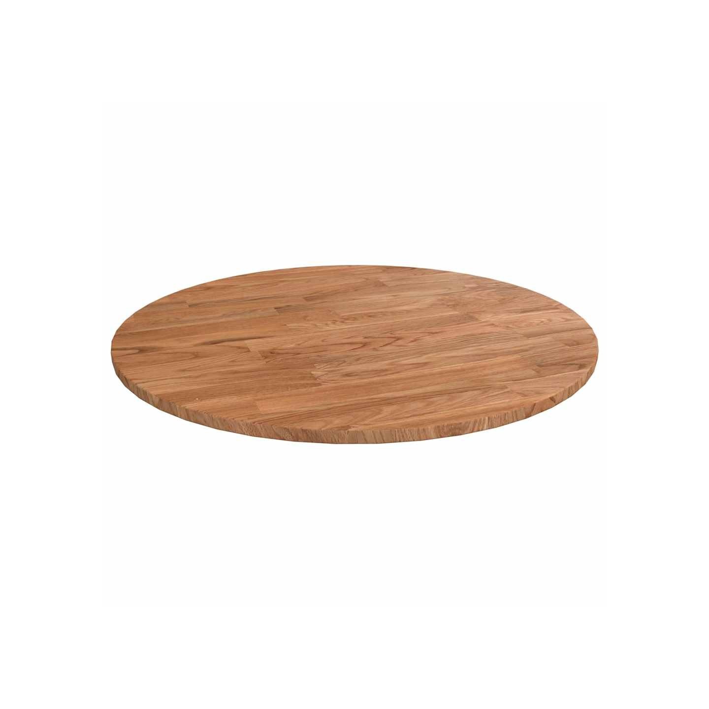 Dessus de table rond Marron clair Ø40x1,5 cm Bois chêne traité