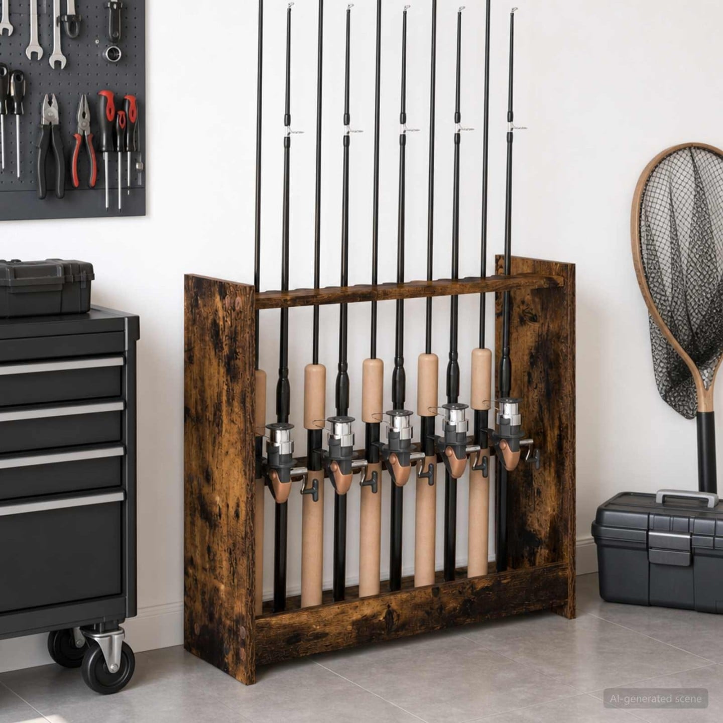 Support de queue de billard Bois d'ingénierie 60 x 20 x 57 cm