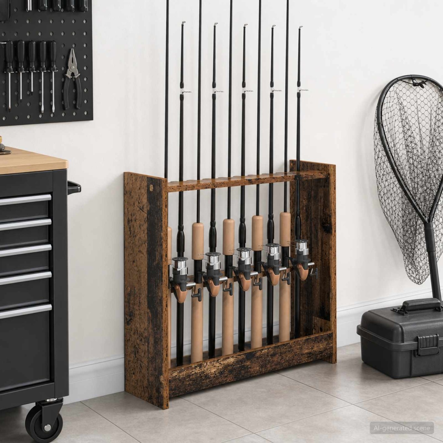 Support de queue de billard Bois d'ingénierie 60 x 20 x 57 cm