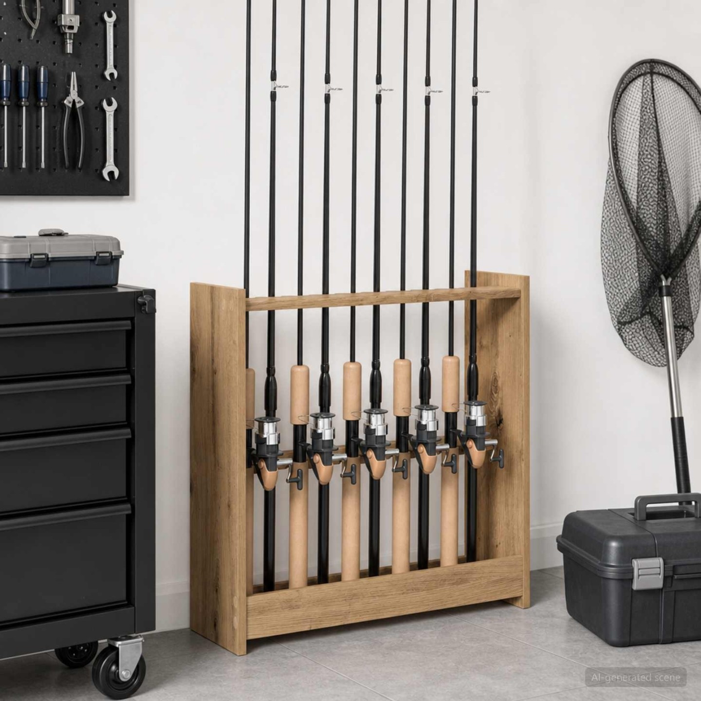 Support de queue de billard Bois d'ingénierie 60 x 20 x 57 cm