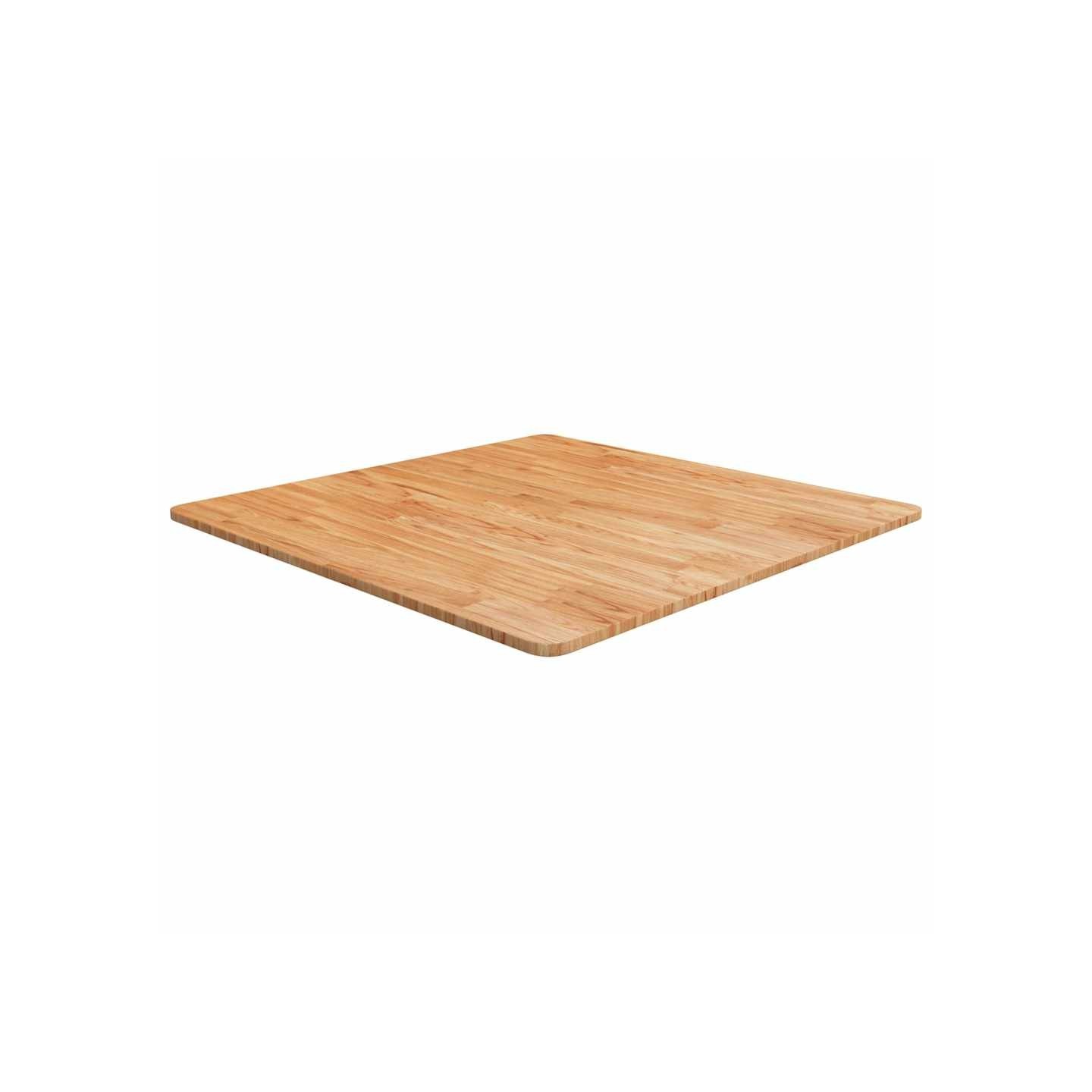 Dessus de table carré Marron clair80x80x1,5cm Bois chêne traité
