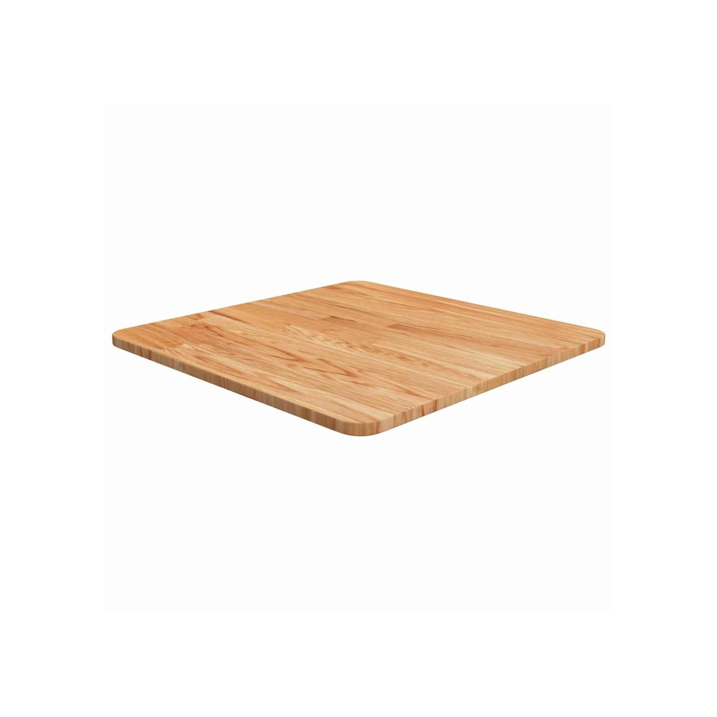 Dessus de table carré Marron clair50x50x1,5cm Bois chêne traité