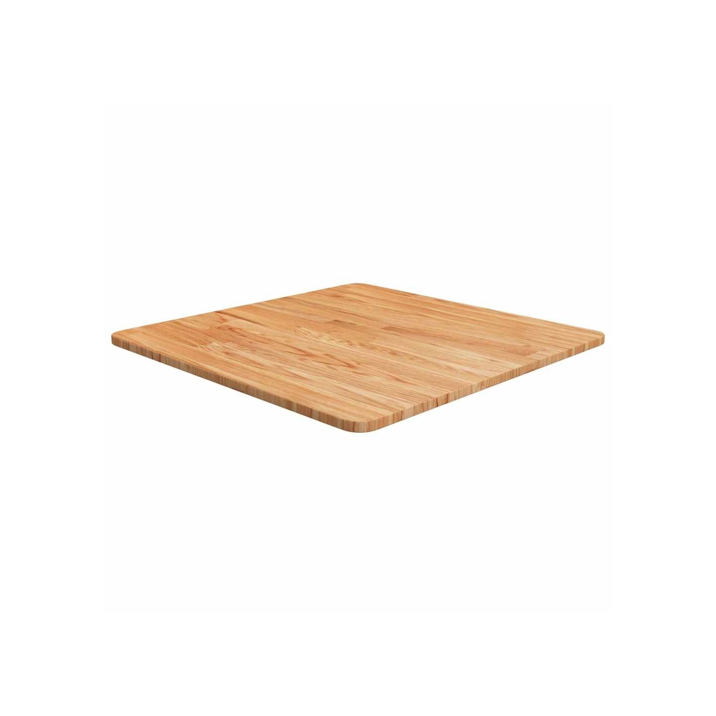Dessus de table carré Marron clair60x60x1,5cm Bois chêne traité