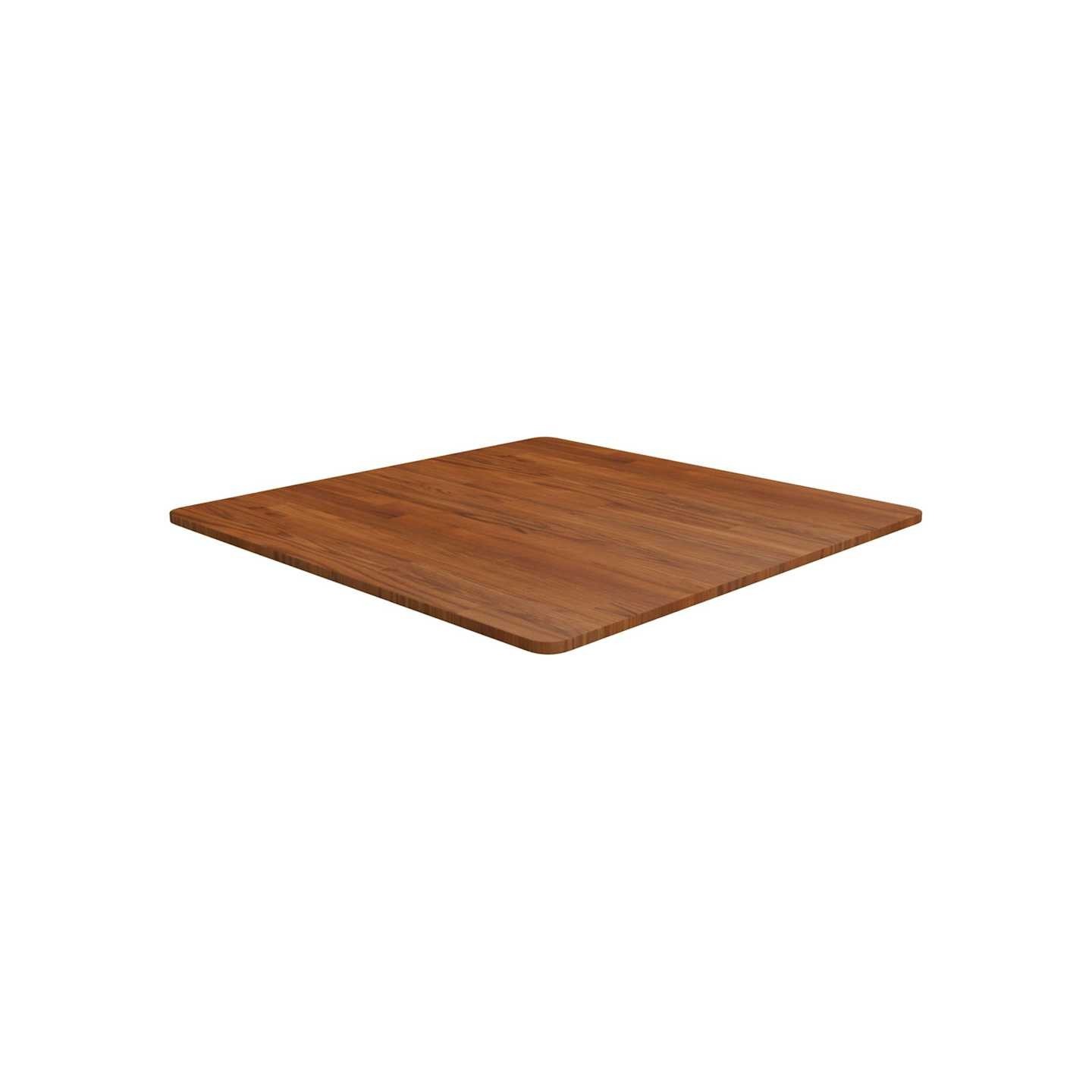 Dessus de table carré Marron foncé80x80x1,5cm Bois chêne traité